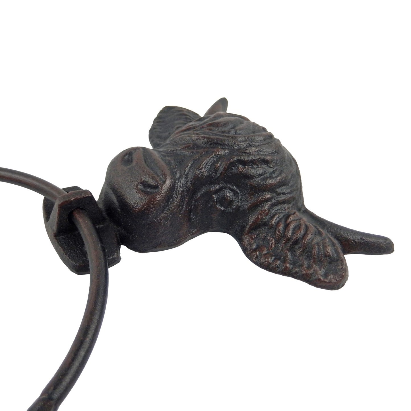 Cast Iron Metal Cow Head Towel Ring Hanger Rustic Farm Antique Style Wall Mount