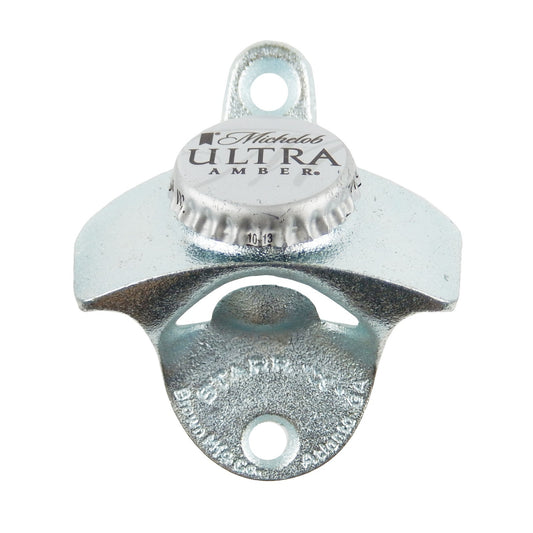 Starr Michelob Ultra Amber Cast Iron Beer Bottle Opener Wall Mounted Zinc Plated