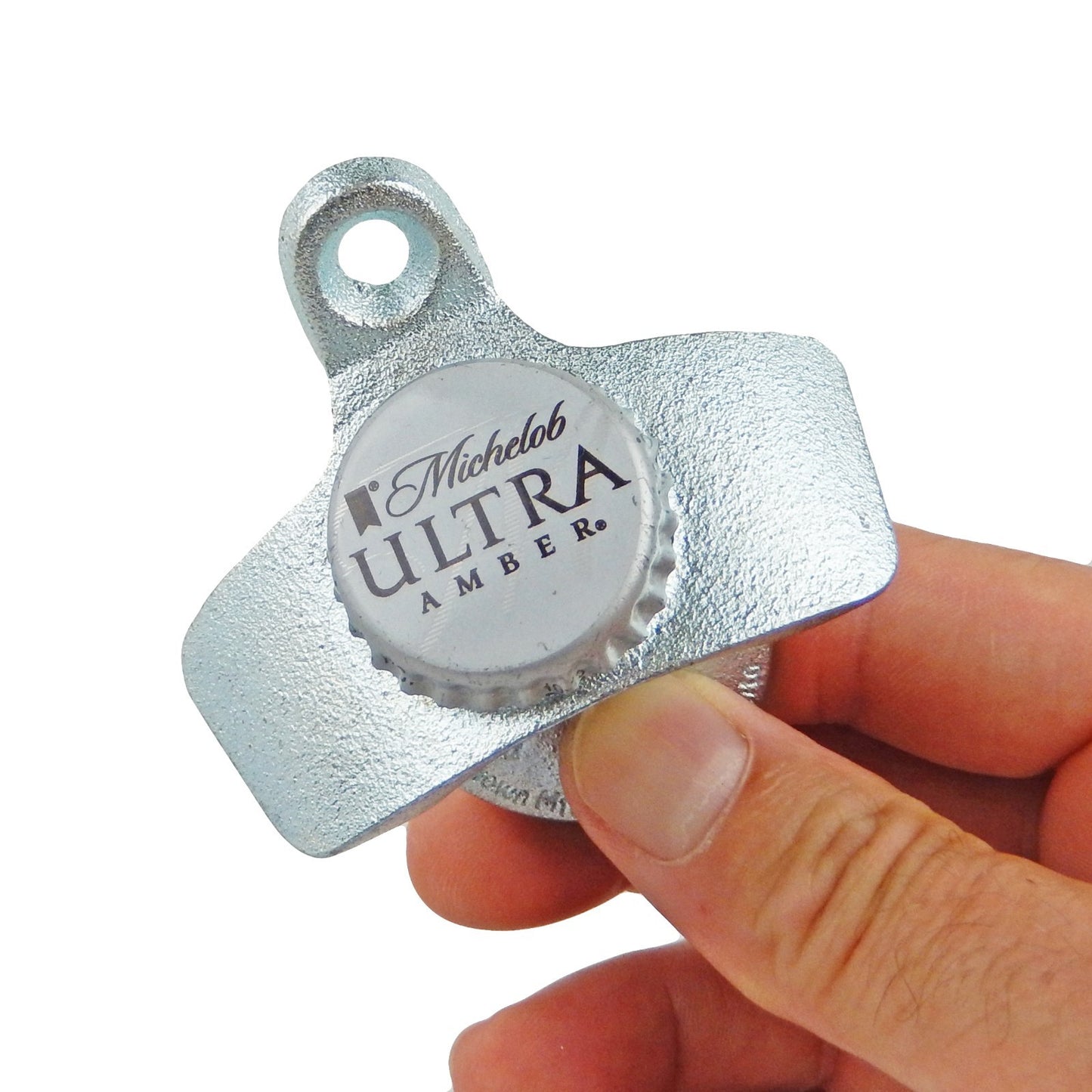 Starr Michelob Ultra Amber Cast Iron Beer Bottle Opener Wall Mounted Zinc Plated