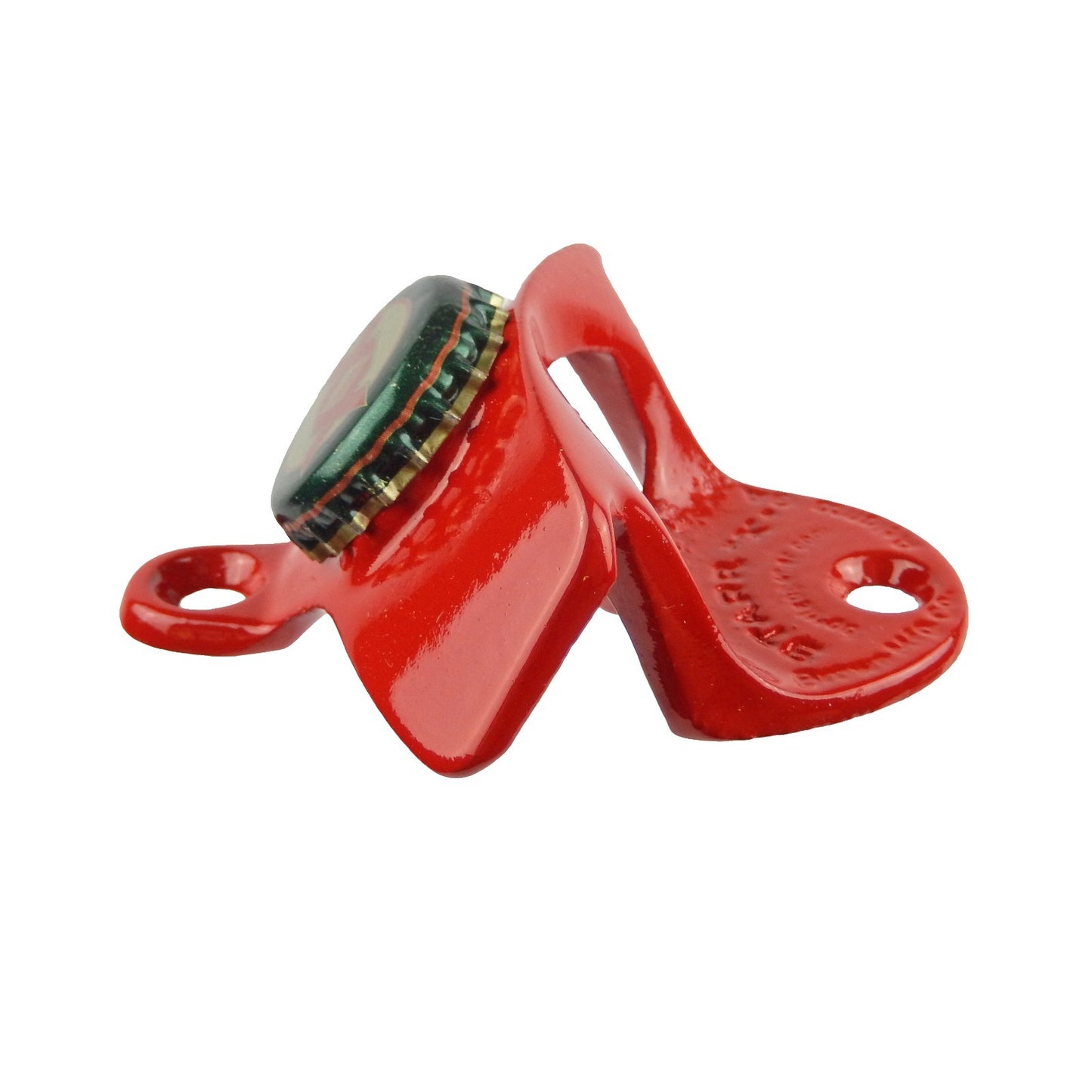 Red Dos Equis Beer Soda Bottle Opener Wall Mounted Powder Coated Cast Iron