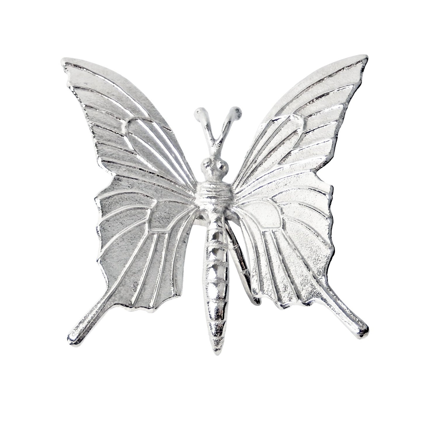 Cast Aluminum Metal Butterfly Figurine Shelf Sitter Garden Yard Decor 7.25 inch
