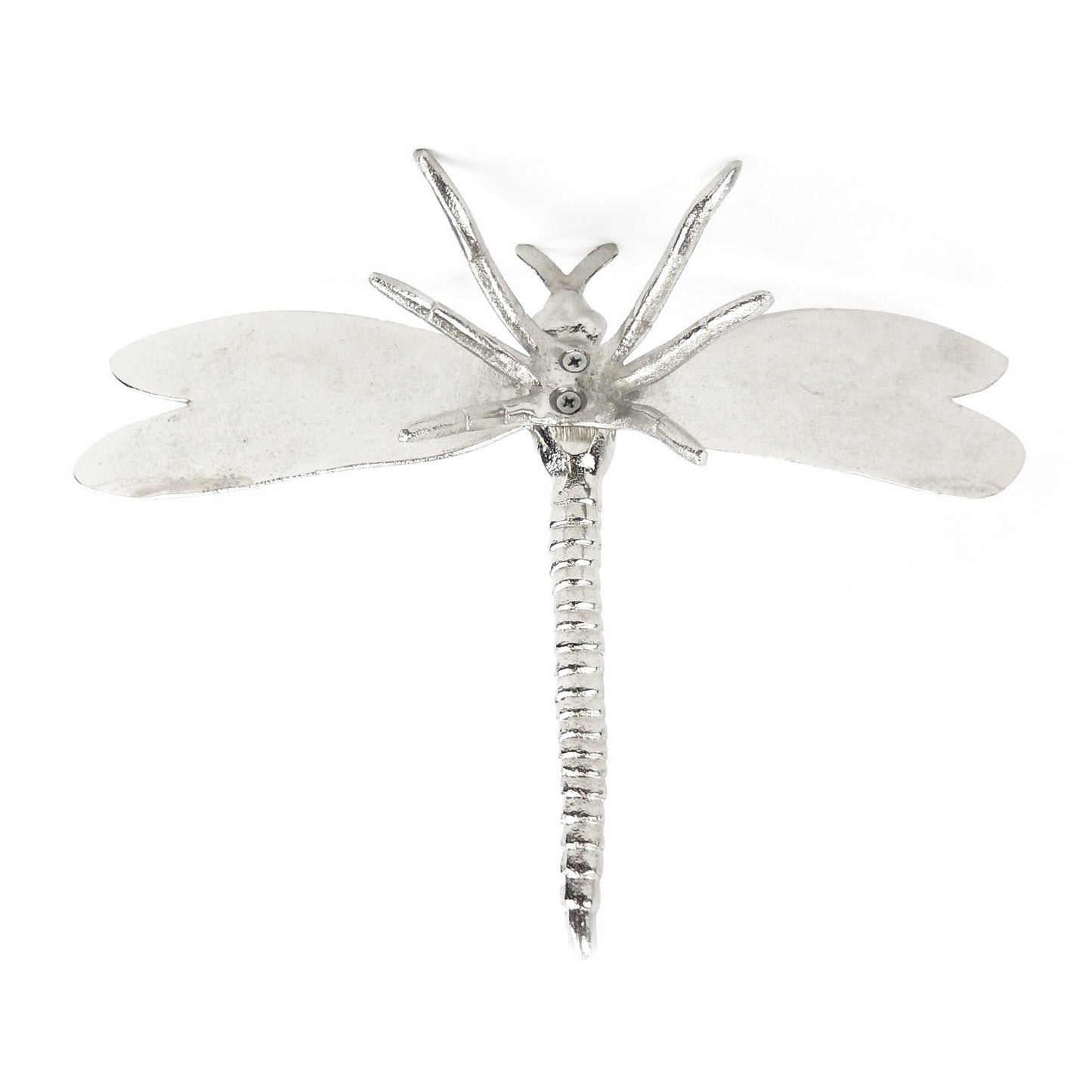 Large Cast Aluminum Dragonfly Figurine Shelf Sitter Garden Yard Decor 11.5 inch