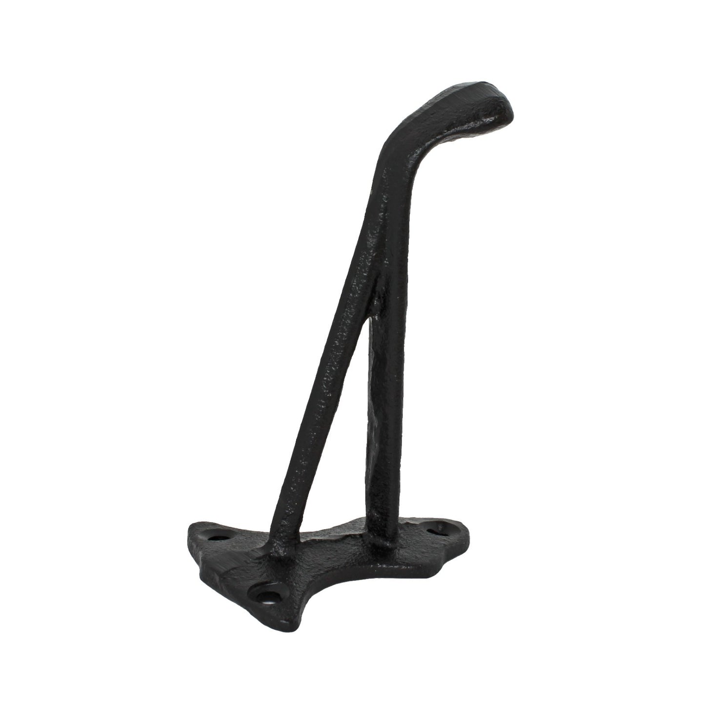 Cast Iron Fancy Black Wall Hook Towel Coat Hat Purse Behind Door Hanger 4.25 in