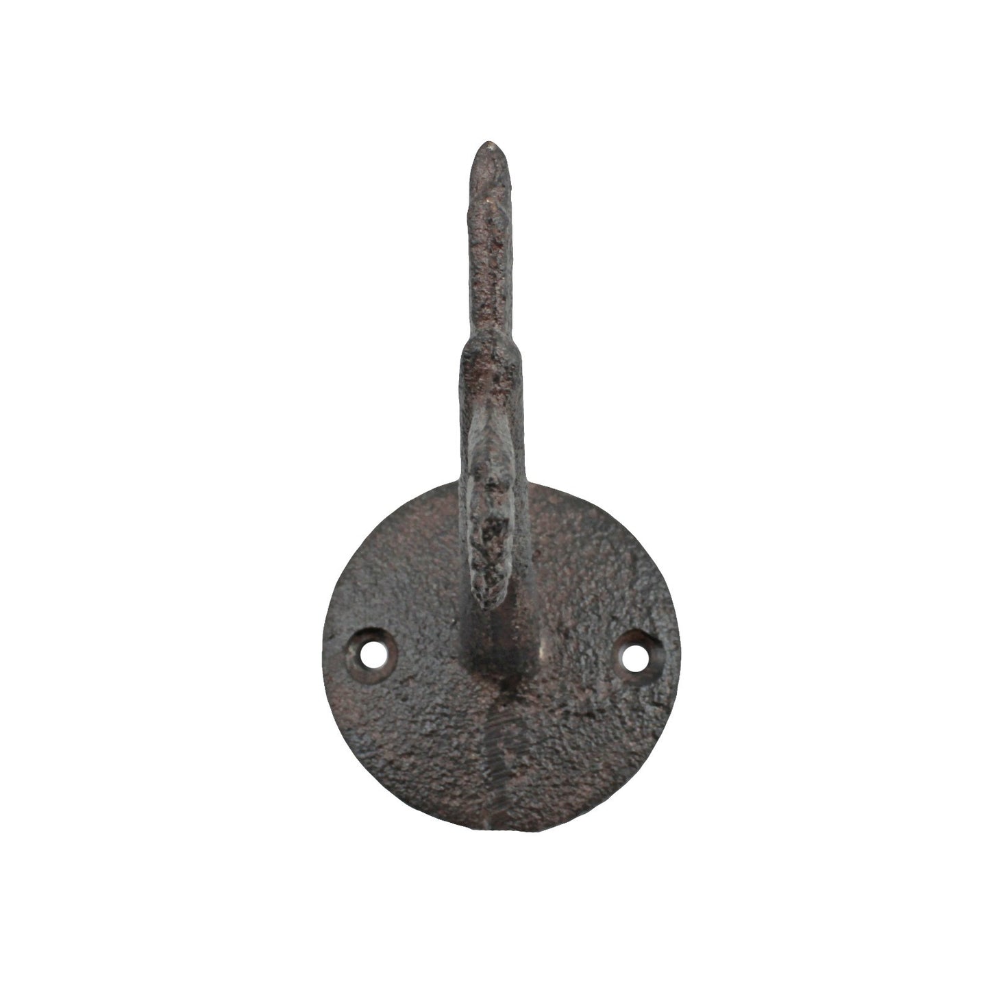 Cast Iron Arrow Feather Wall Hook Coat Towel Purse Hanger Rustic Brown 3 3/4 in
