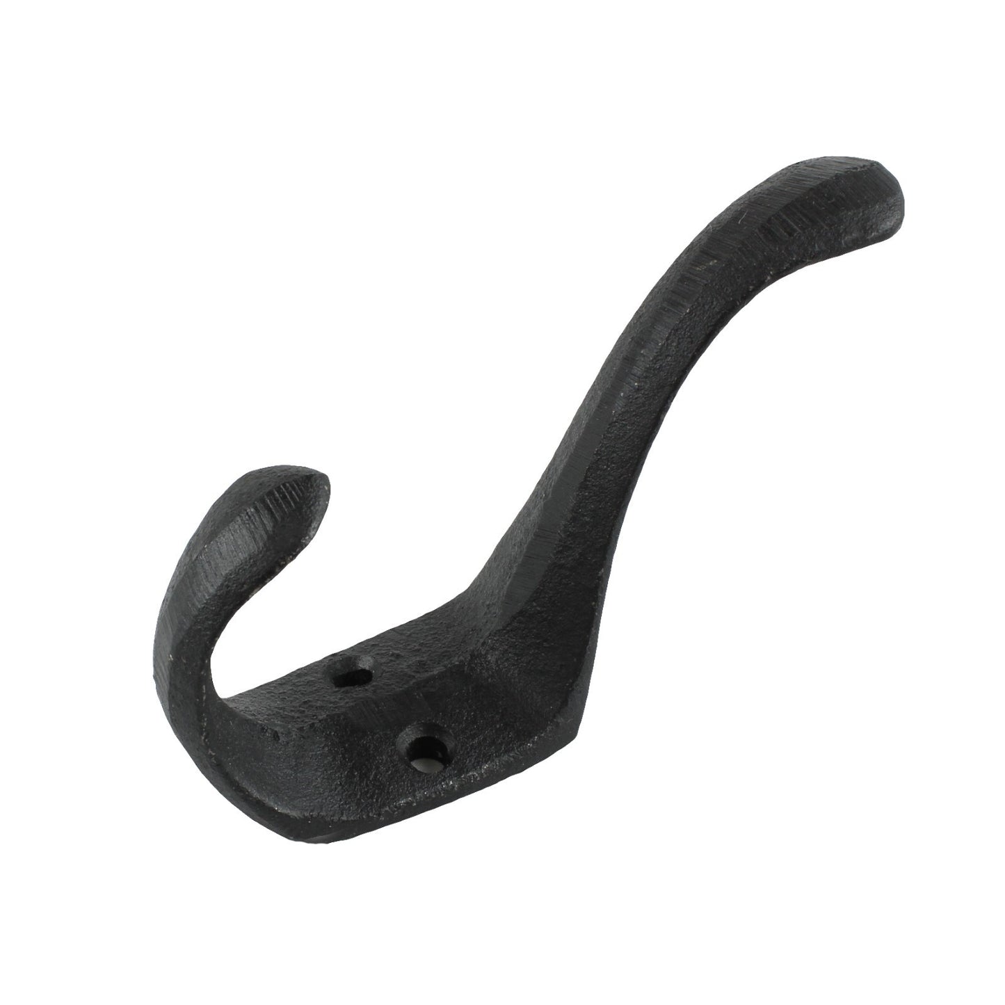 Matte Black Double Wall Hook Cast Iron Door Robe Key Towel Coat Hanger 4 inch