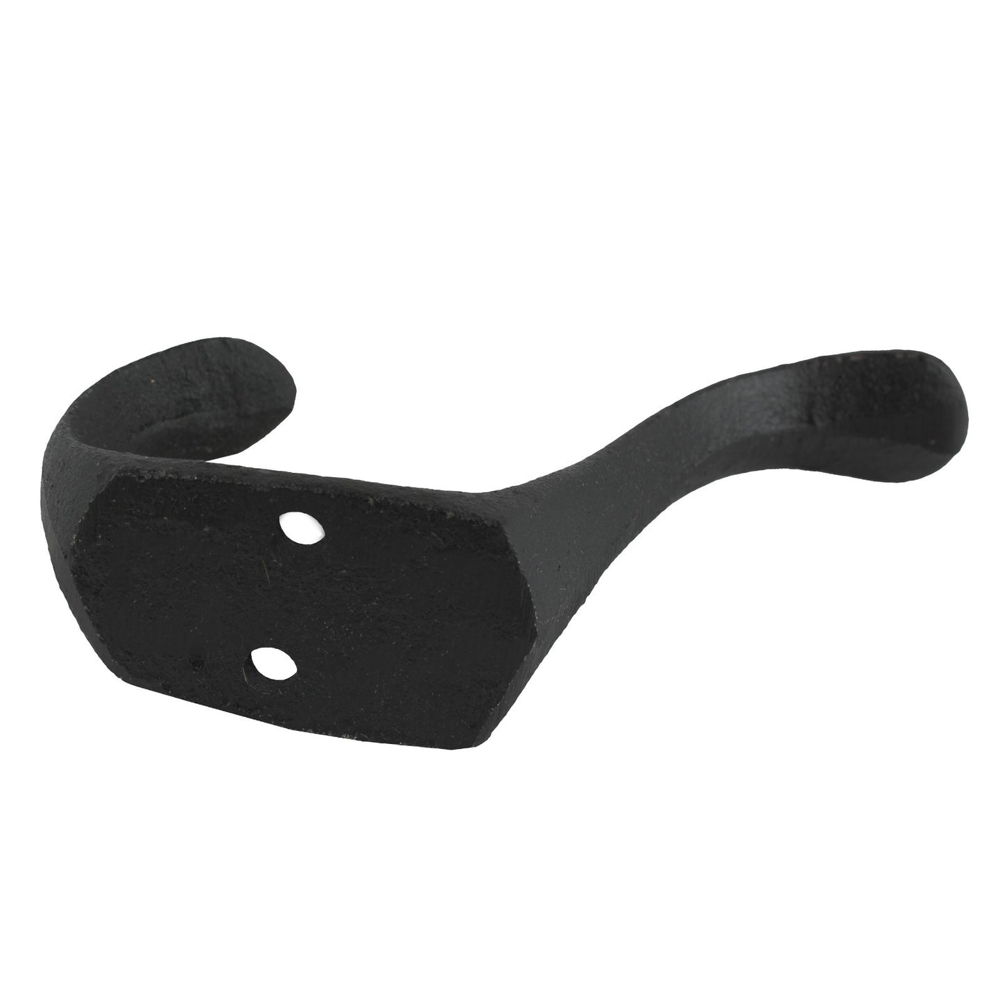 Matte Black Double Wall Hook Cast Iron Door Robe Key Towel Coat Hanger 4 inch