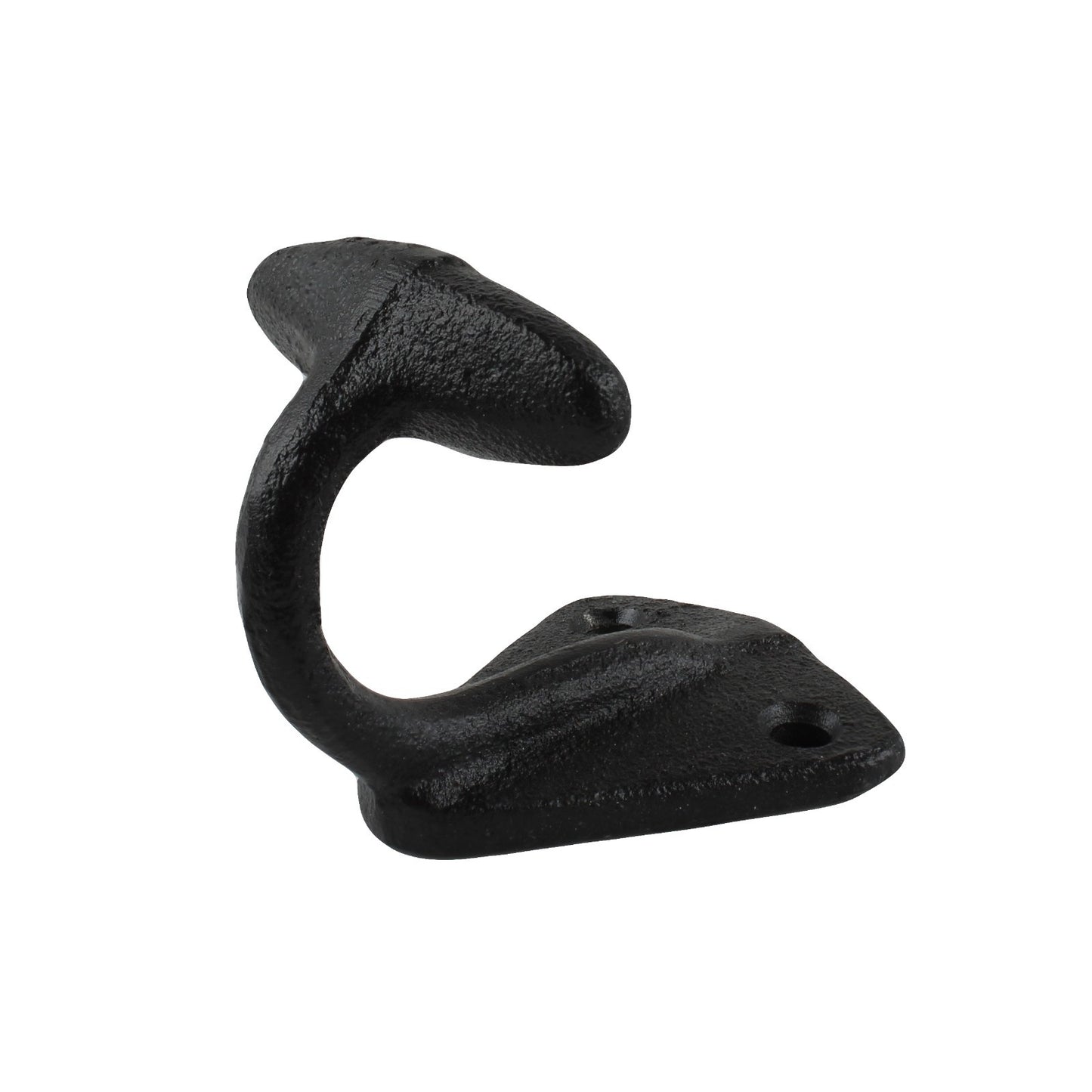 Matte Black Cast Iron Wall Hook Coat Robe Purse Towel Behind Door Hanger 2 inch