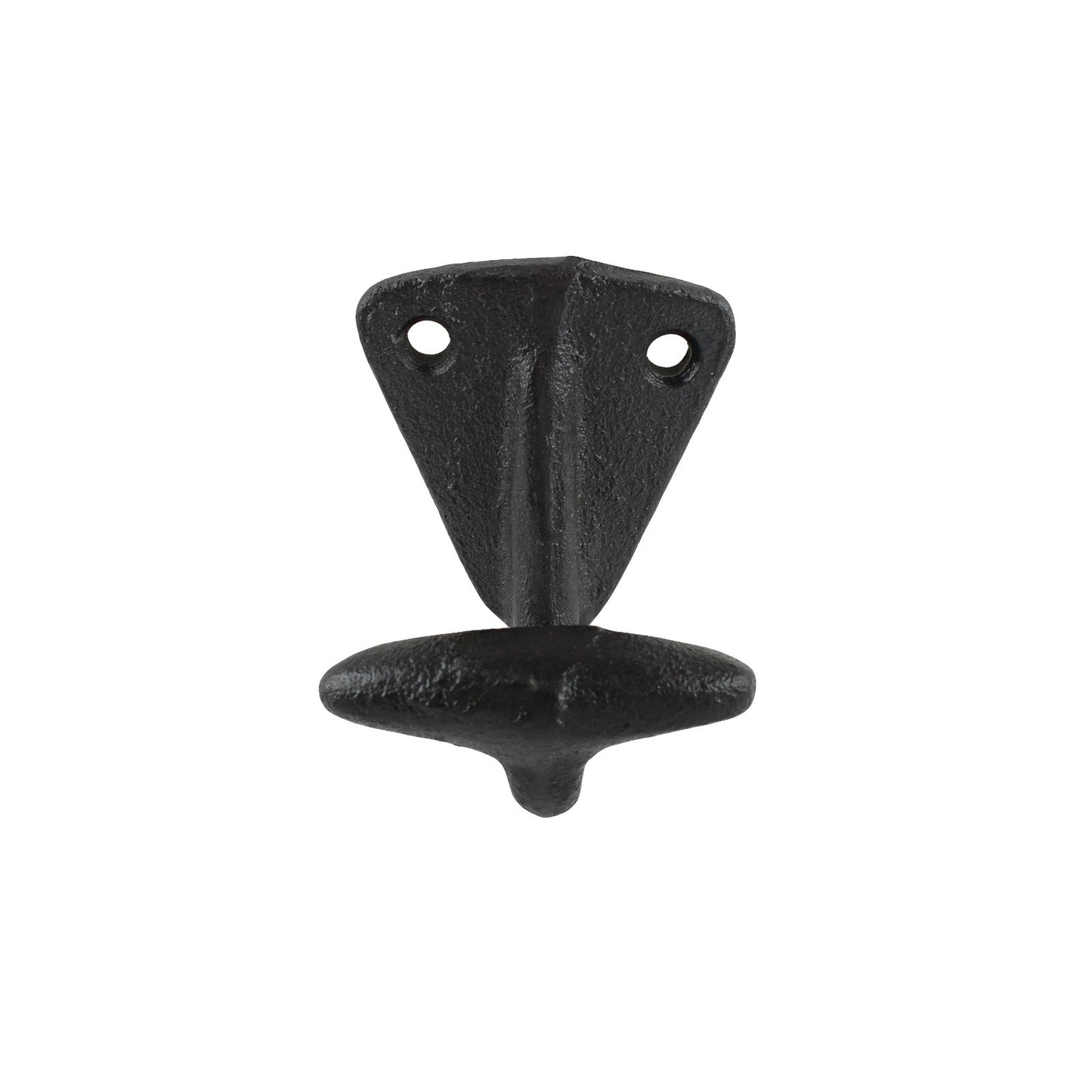 Matte Black Cast Iron Wall Hook Coat Robe Purse Towel Behind Door Hanger 2 inch