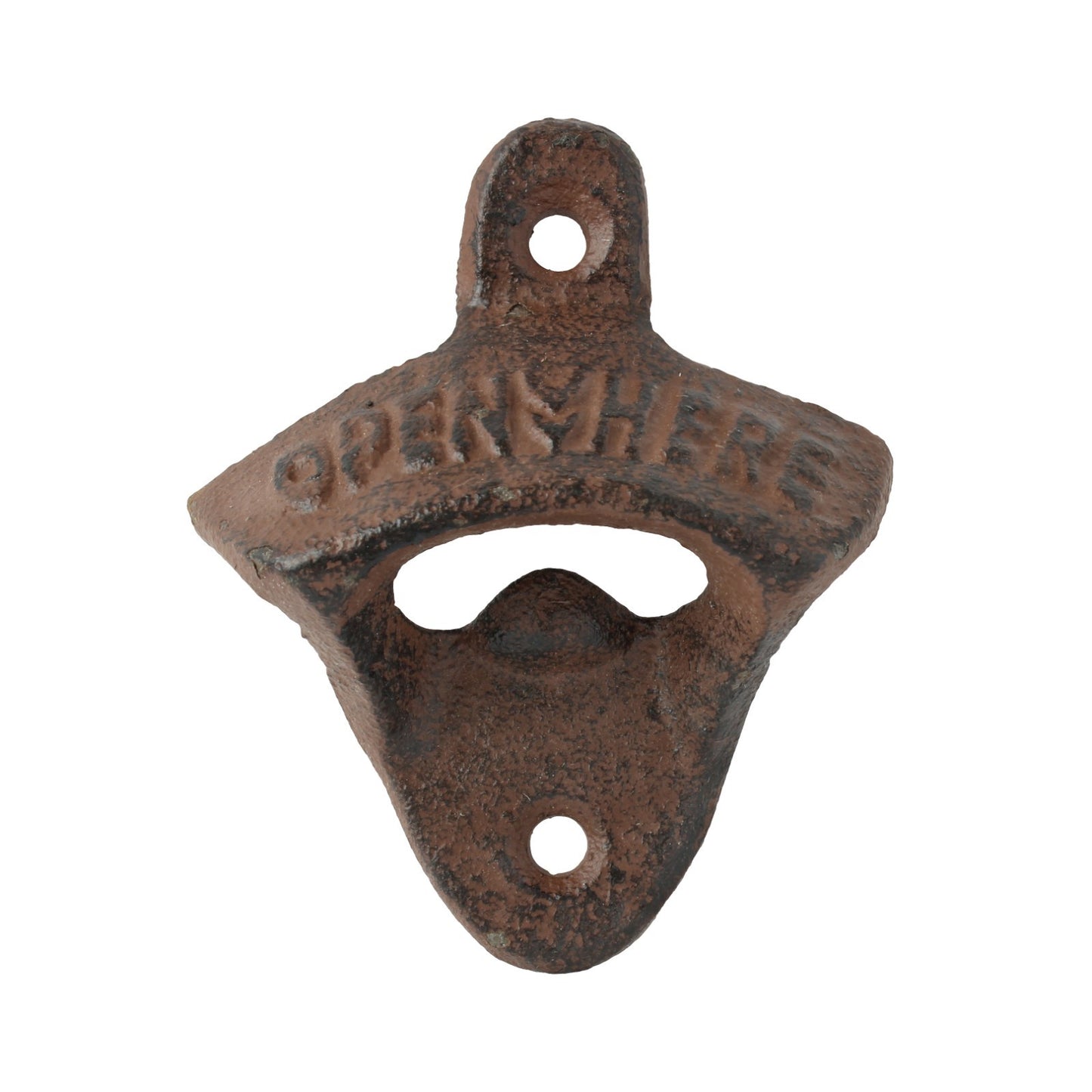 Rustic Cast Iron Open Here Wall Mounted Beer Bottle Opener Kitchen Bar Decor