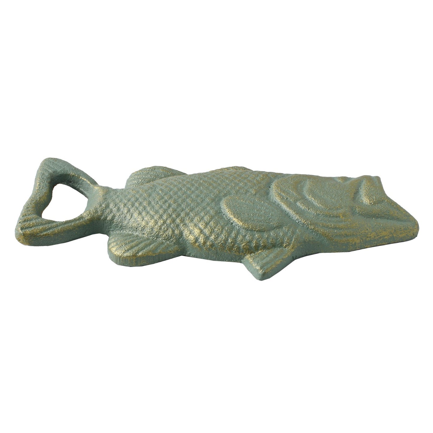 Cast Iron Large Mouth Bass Tail Beer Bottle Opener Handheld Boat House Bar Decor