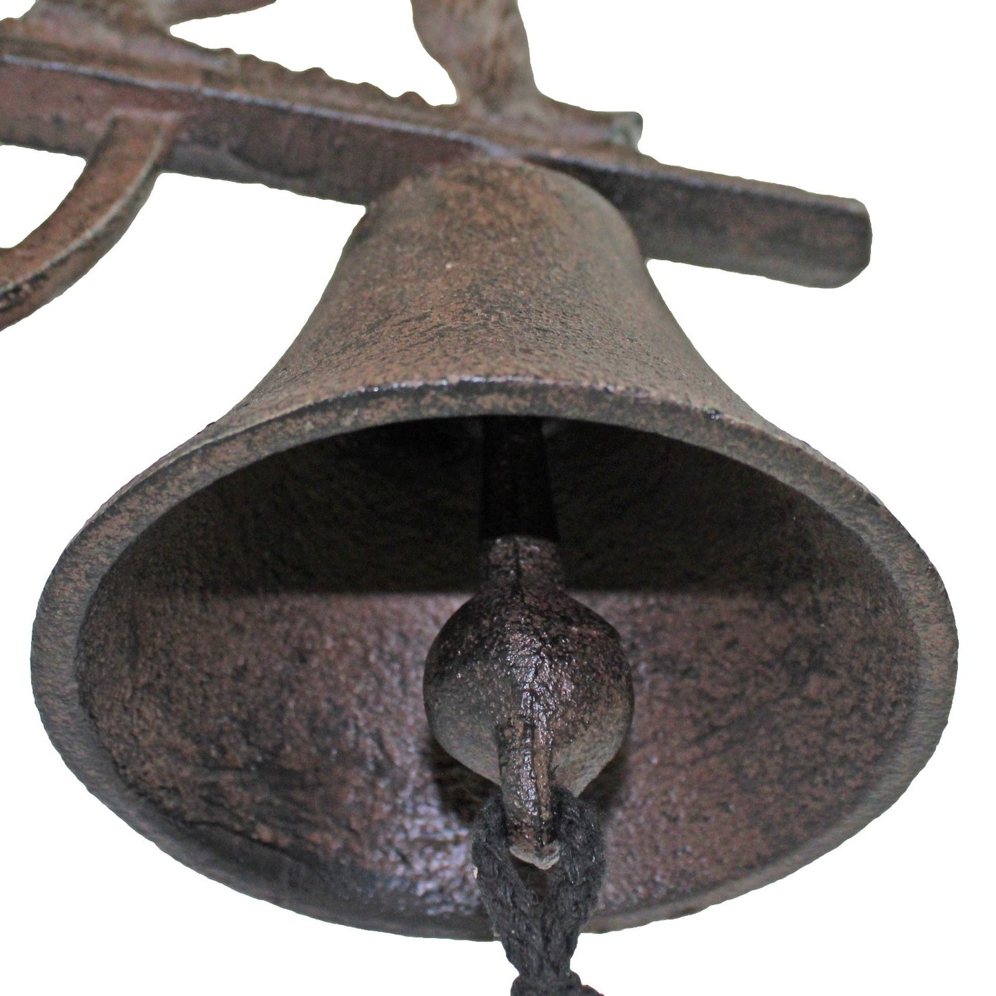Bigfoot Sasquatch Dinner Bell Cast Iron Wall Mounted Antique Style Rustic Finish