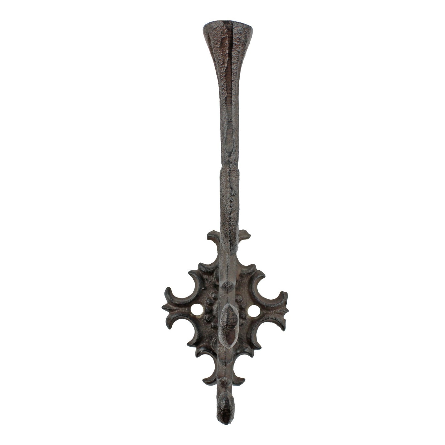 Antique Style Victorian Cast Iron Triple Coat Hook Key Towel Coat Hanger 7 inch