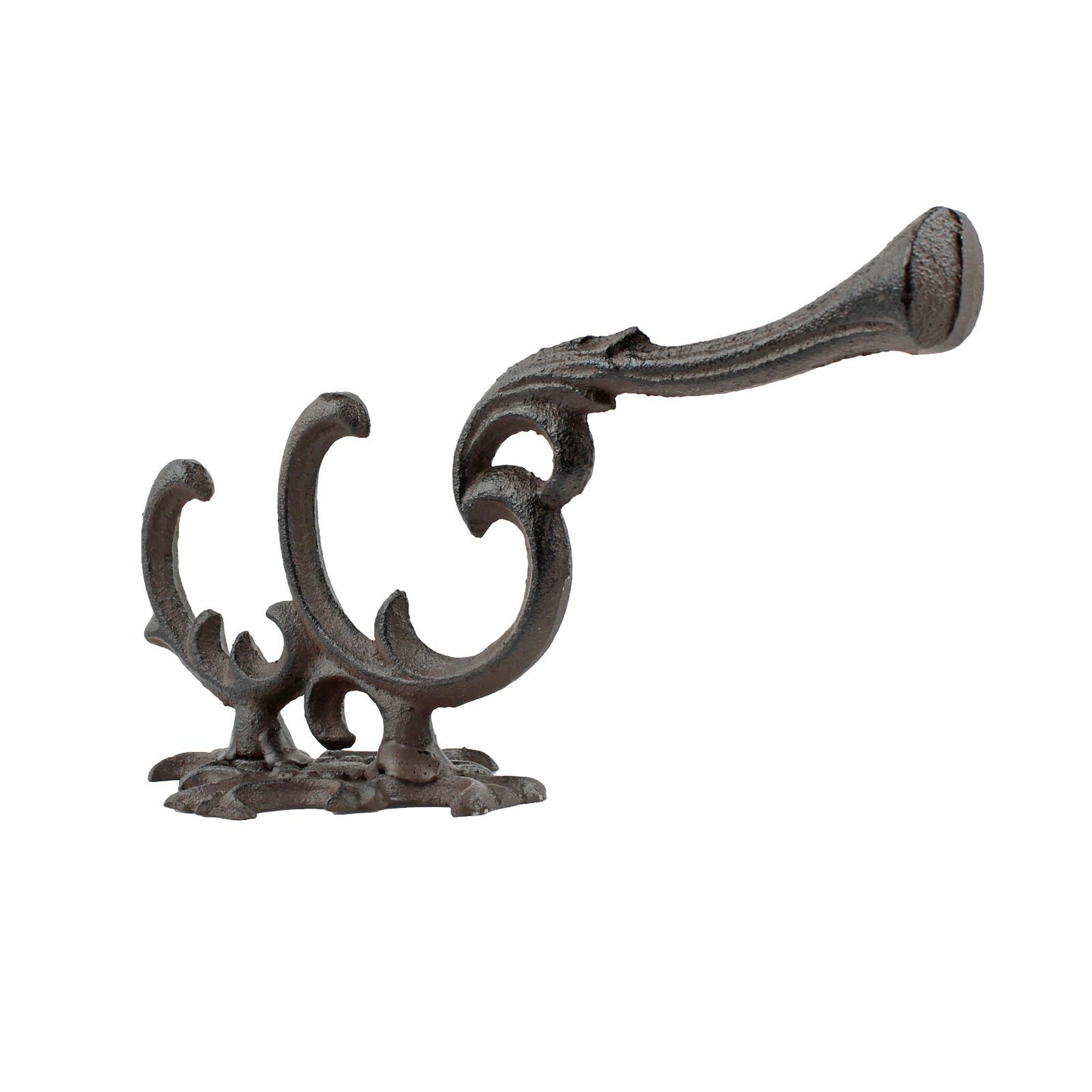 Antique Style Victorian Cast Iron Triple Coat Hook Key Towel Coat Hanger 7 inch