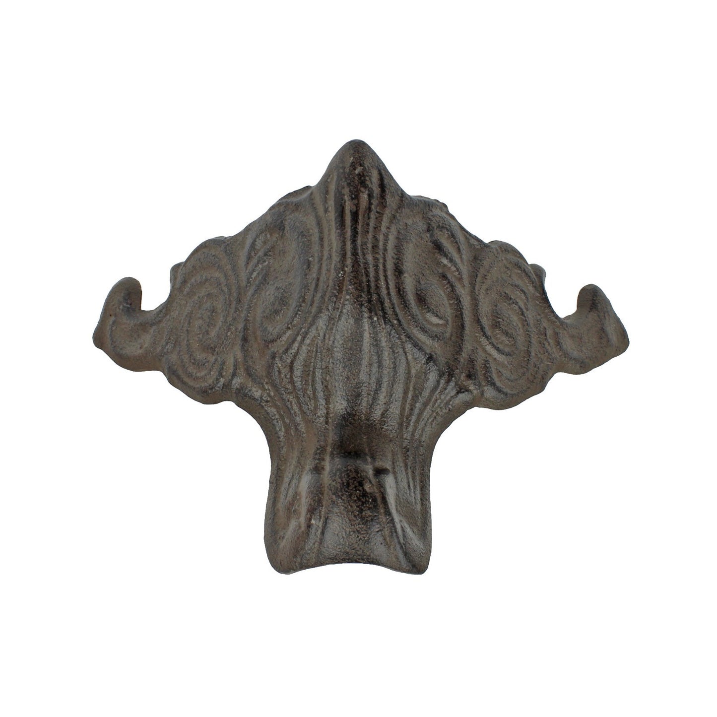 Cast Iron Ornate Rustic Furniture Stove Chest Corner Bracket Foot Leg 5 3/4 inch