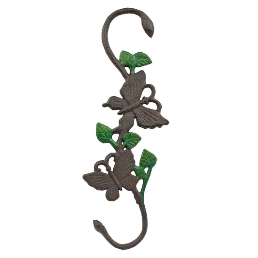 Butterfly Plant Hanger Cast Iron S Hook Basket Holder Garden Antique Style