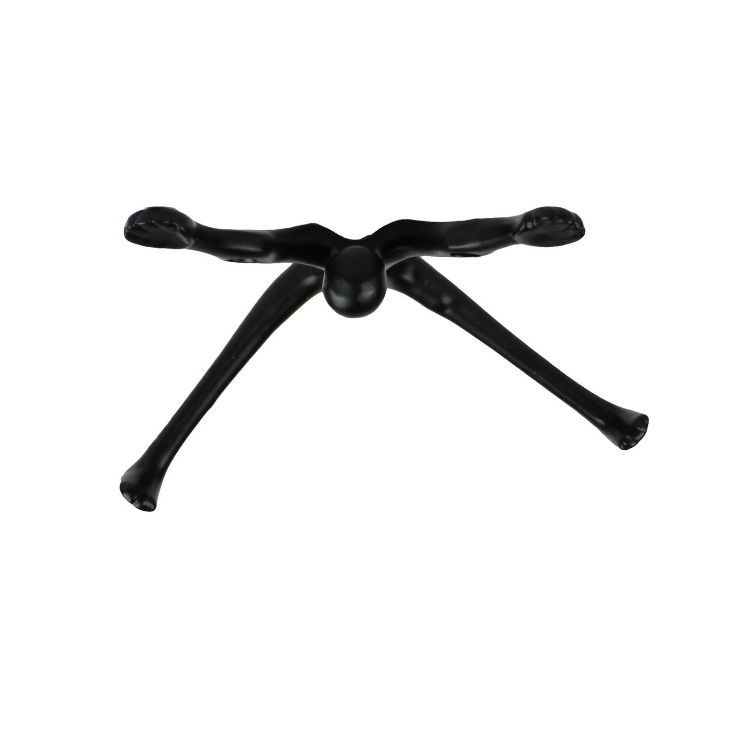 Black Cast Iron Yoga Pose Legs Double Wall Hook Key Towel Coat Purse Hanger