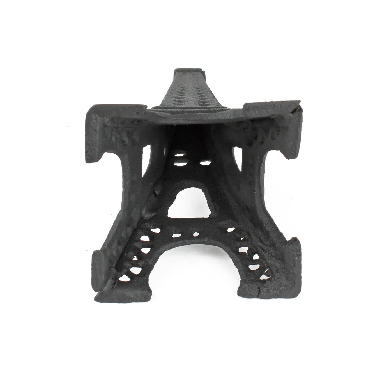 Small Cast Iron Eiffel Tower Shelf Decor Figurine Statue Matte Black 6 inch Tall