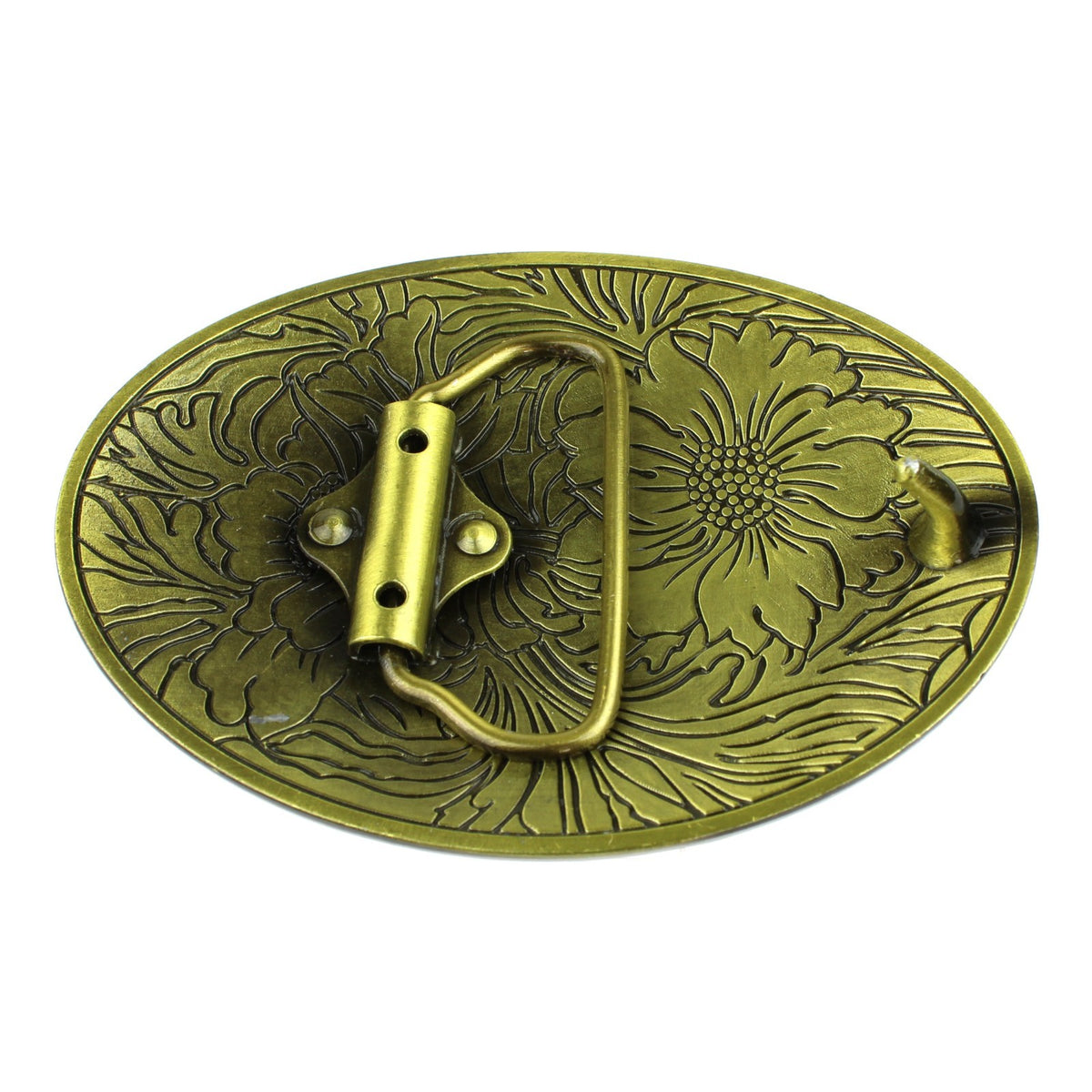 Sunflowers Western Cowgirl Belt Buckle Antique Bronze Finish For 1.5 inch Belts