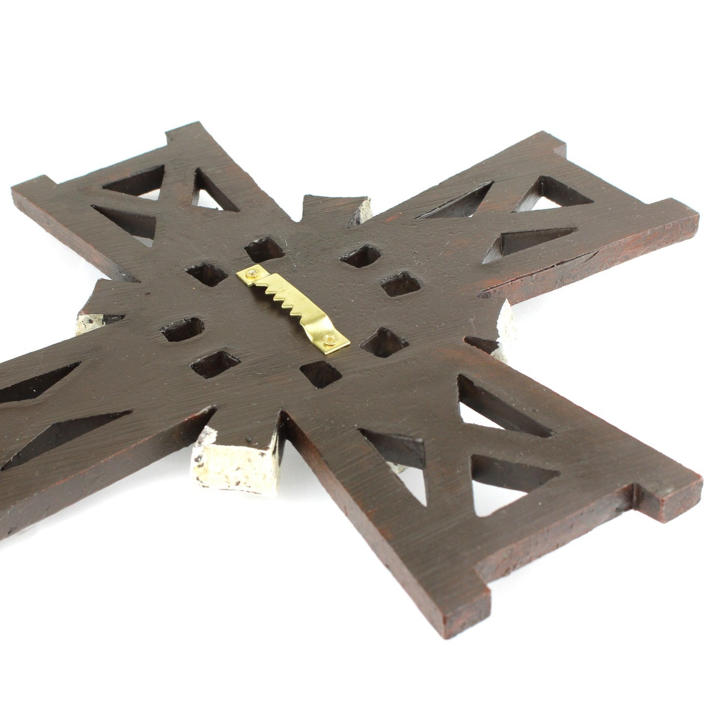 Rustic Western Windmill Wall Hanging Cross Religious Decor Polyresin 13.5 inch