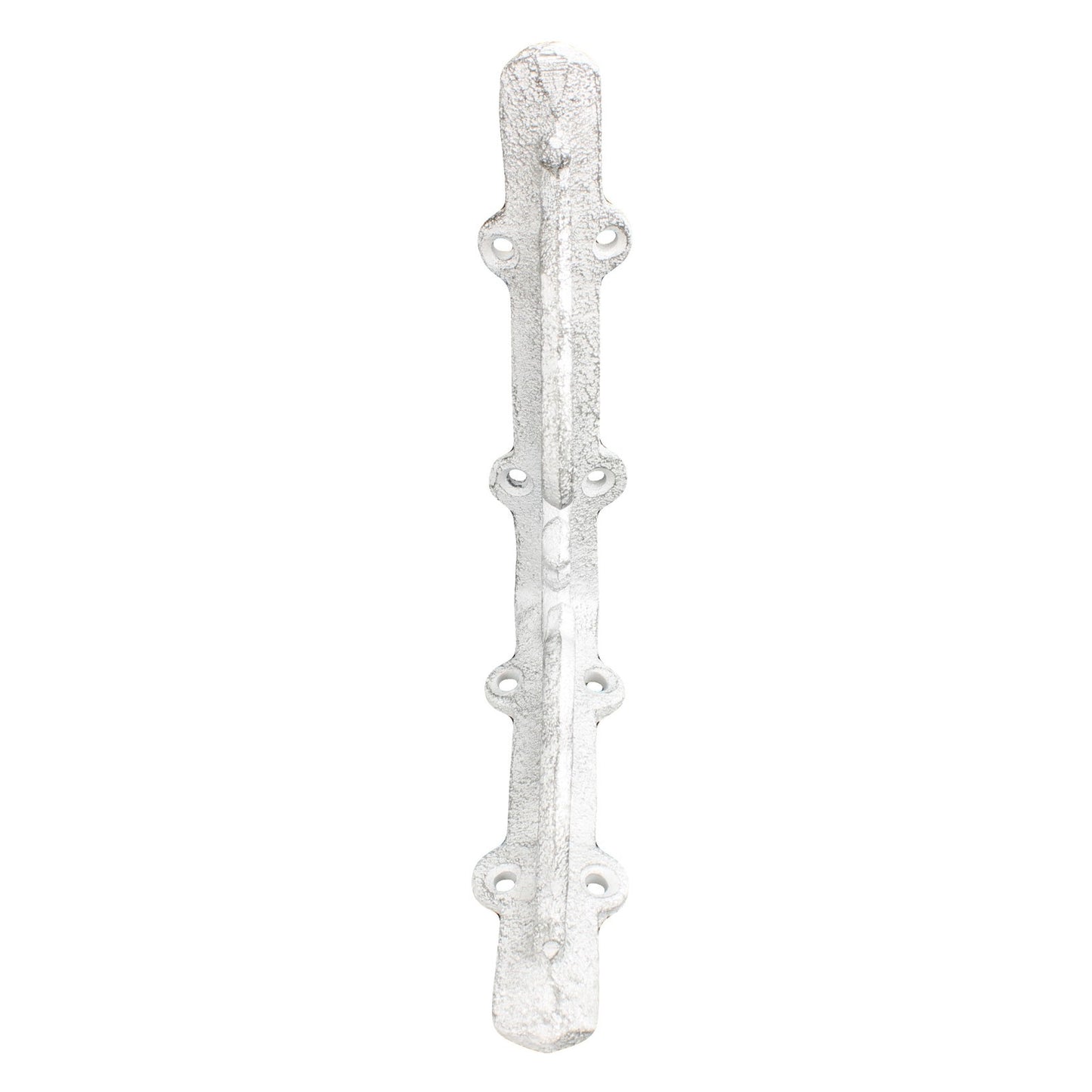 2 Shelf Brackets Scrolls Cast Iron Brace Rustic Antique White 6 1/4 x 5 1/4 inch