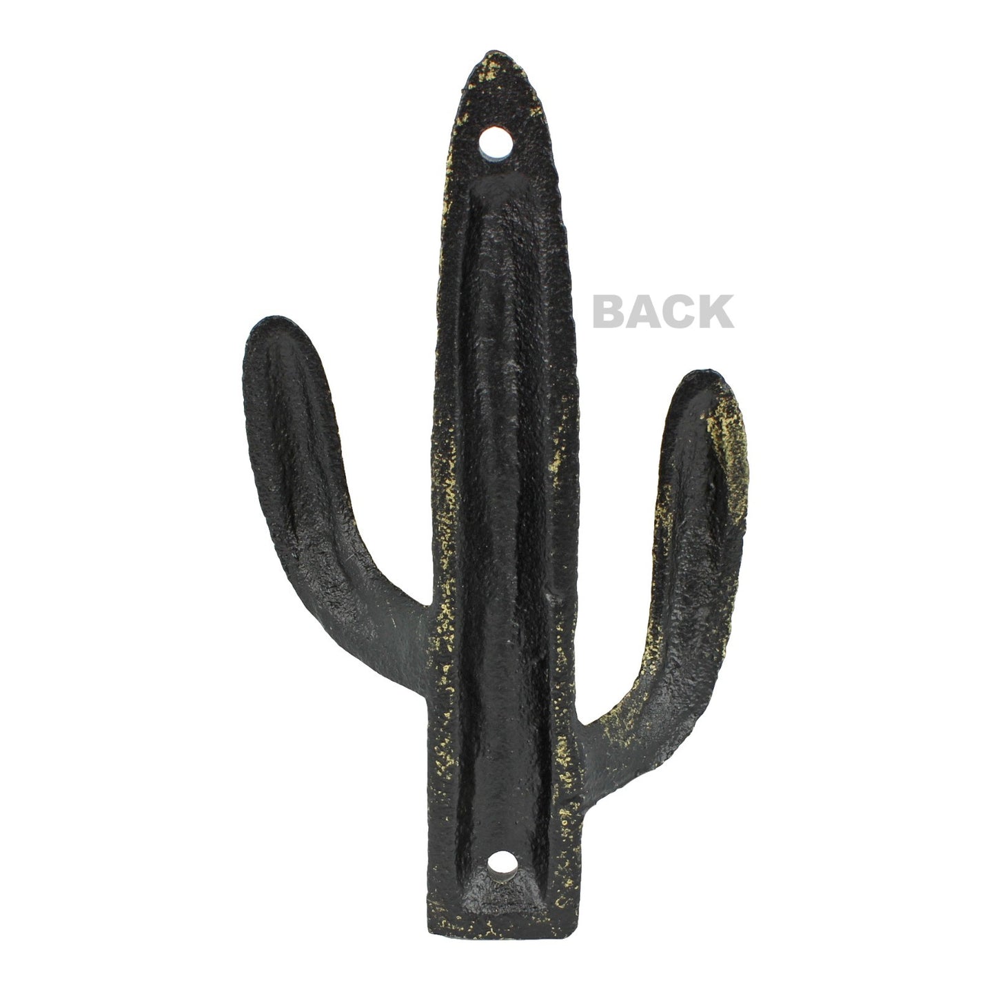 Cast Iron Cactus Double Wall Hook Rustic Gold Southwest Coat Towel Purse Hanger