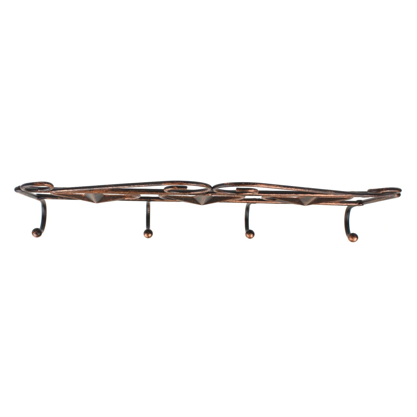 Metal Stars Scrolls Wall Hook Rack Keys Towel Coat Leash Hanger Rustic Copper