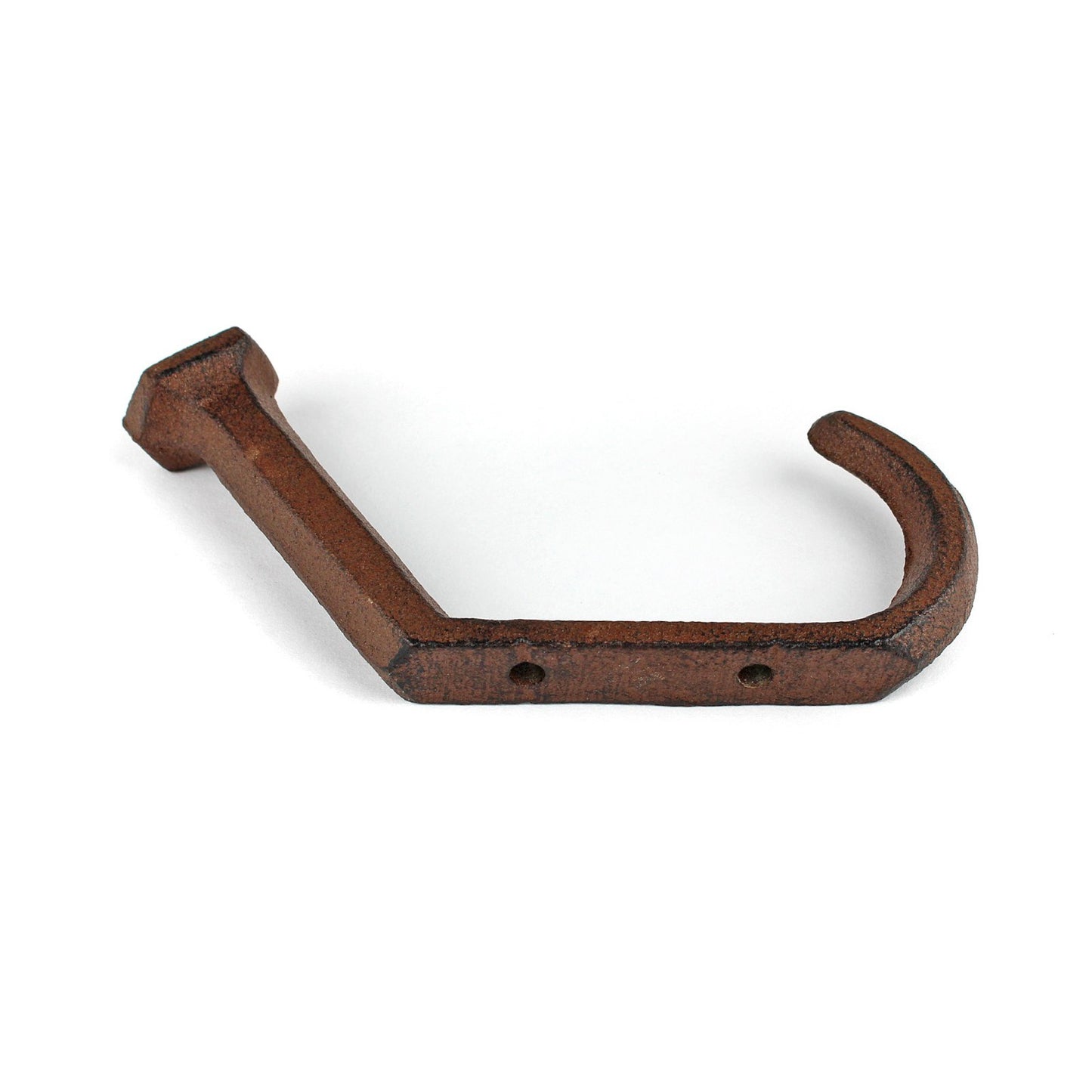 Cast Iron Railroad Spike Double Wall Hook Industrial Rustic Coat Towel Hanger