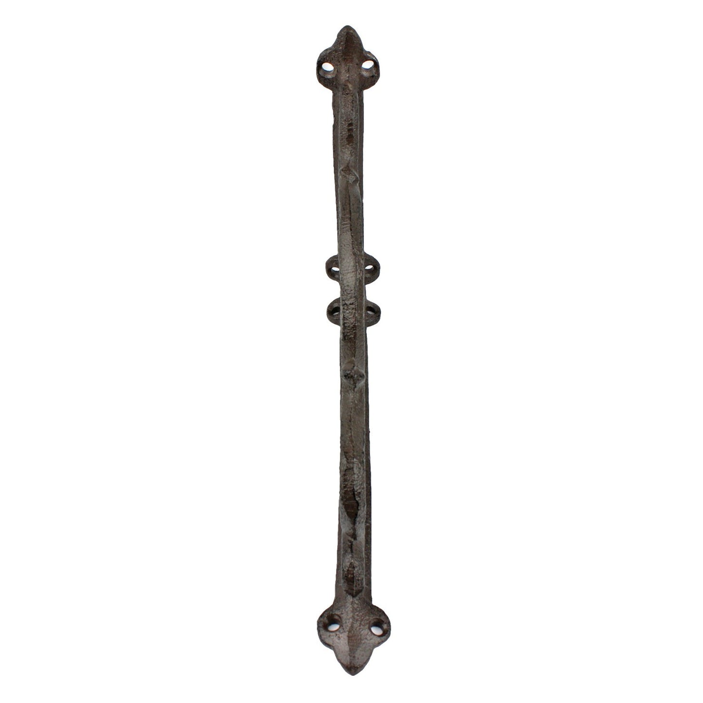 2 Cast Iron Fleur De Lis Scrolls Shelf Brackets Corner Brace Brown 8 1/2 inch