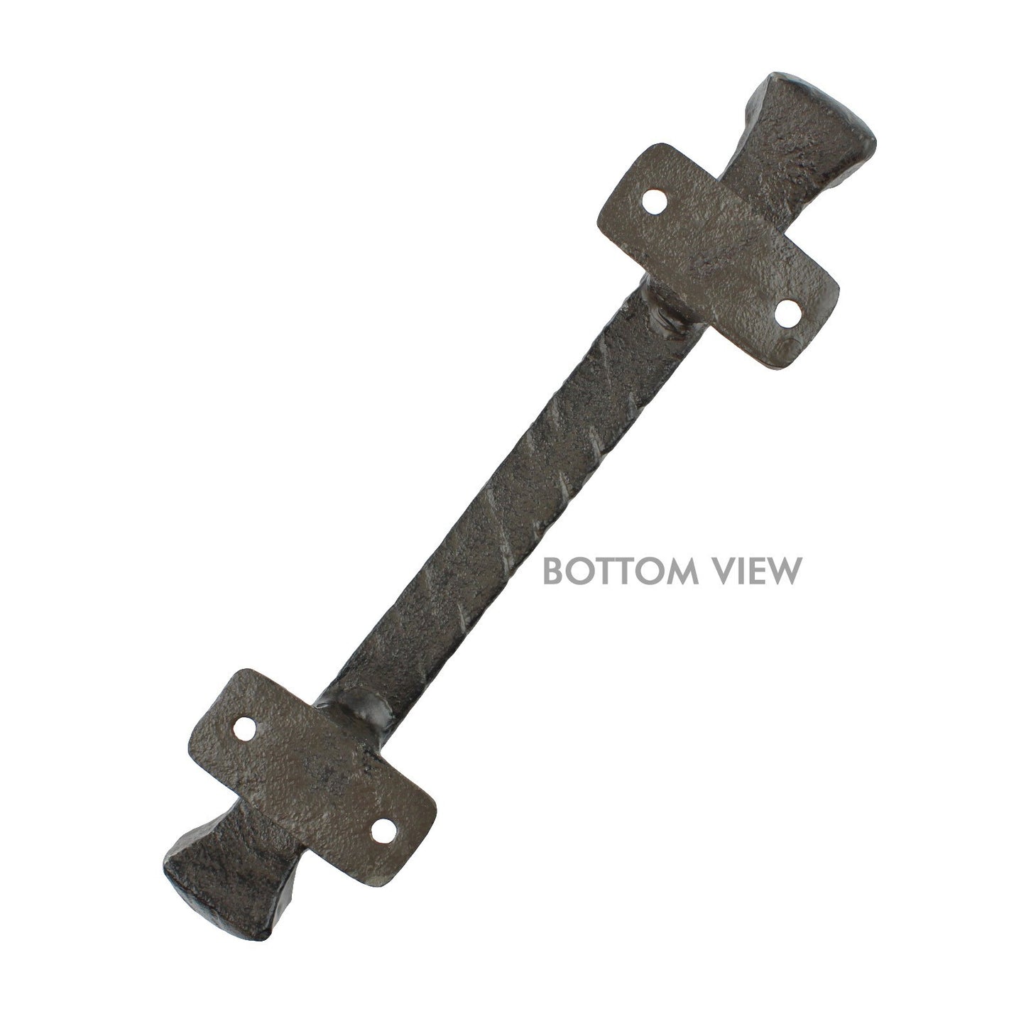 2 Cast Iron Barn Door Handle Pull Rustic Heavy Duty Gate Shed Hardware 9 3/8 in