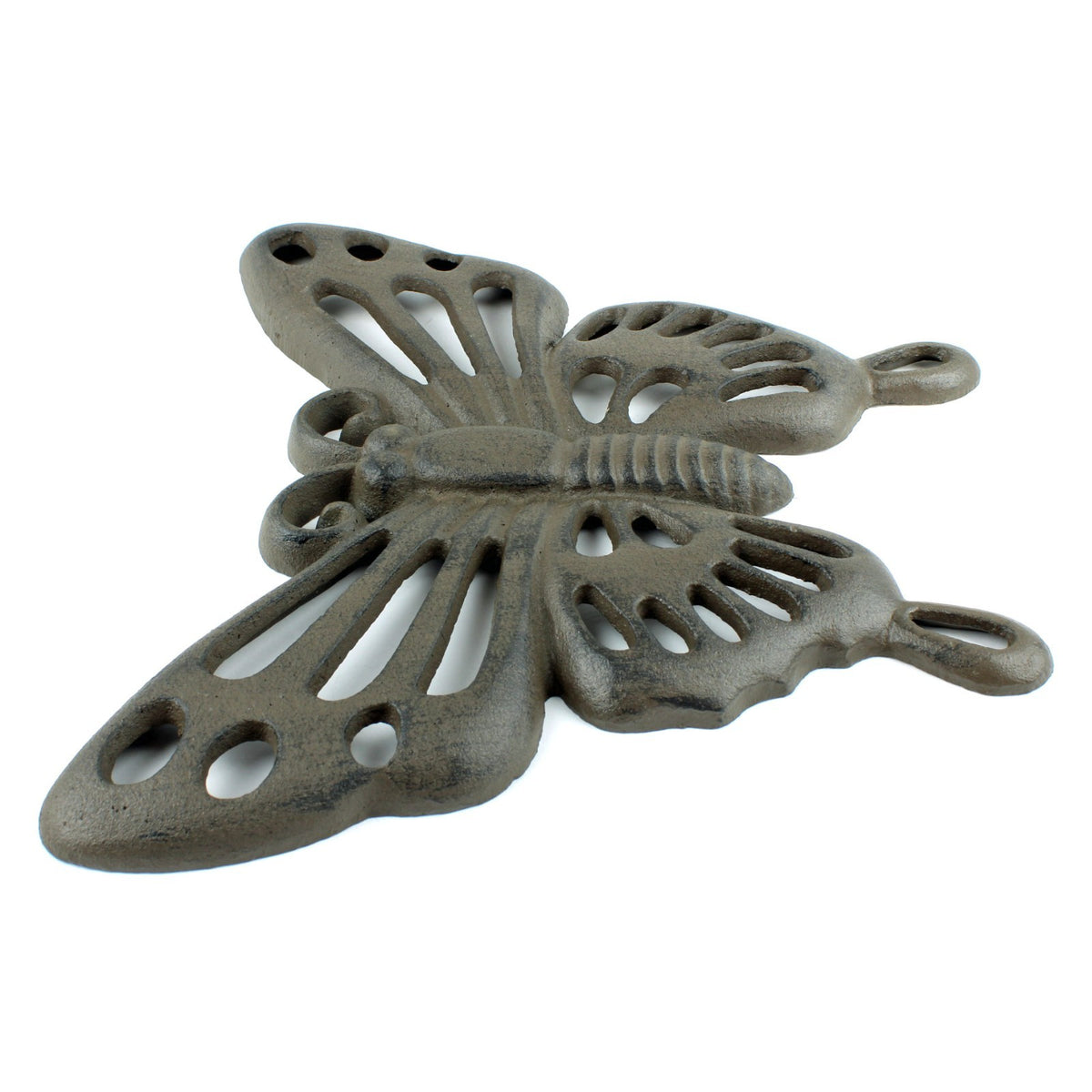 Cast Iron Butterfly Stepping Stone Garden Walkway Plaque Rustic Yard Art Accent