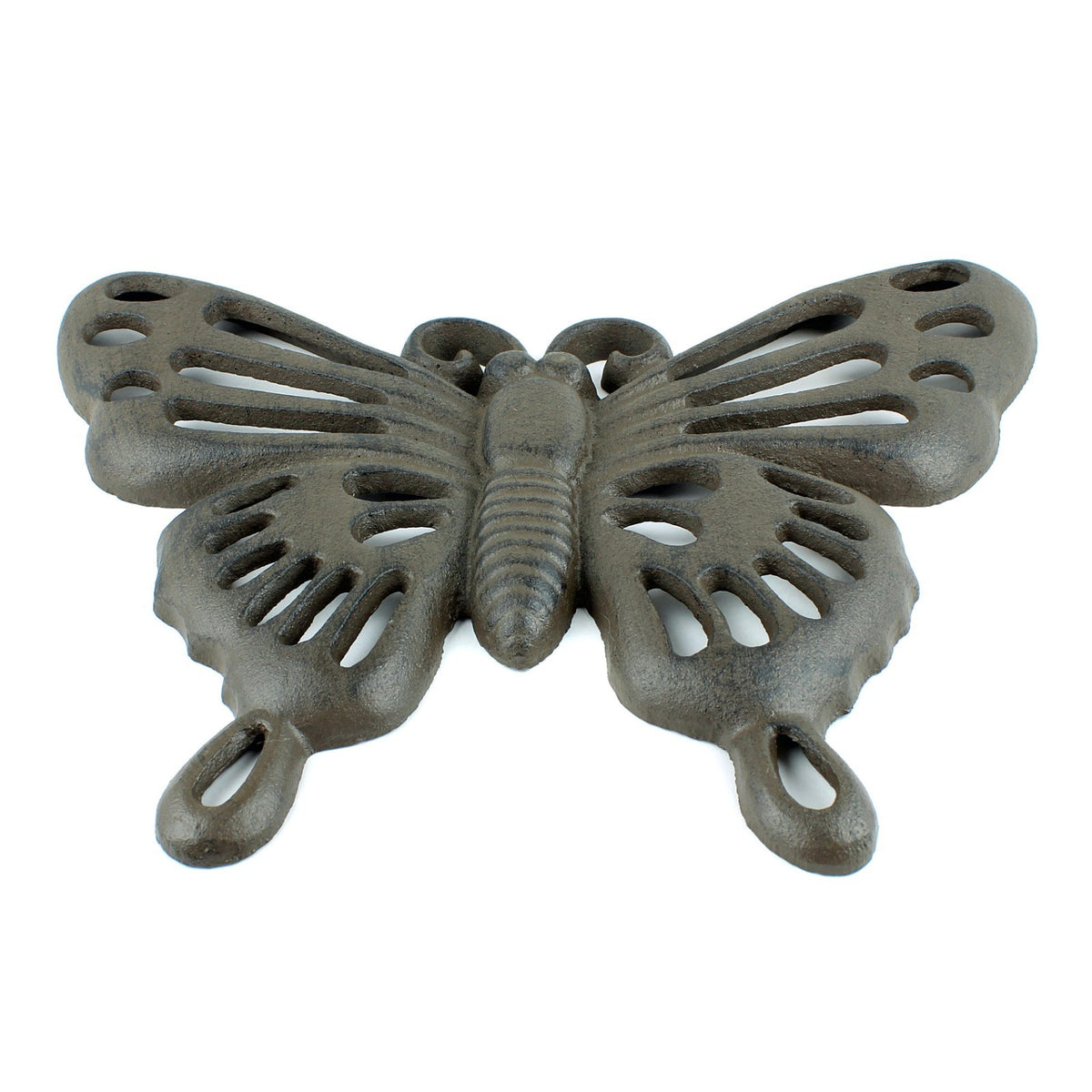 Cast Iron Butterfly Stepping Stone Garden Walkway Plaque Rustic Yard Art Accent