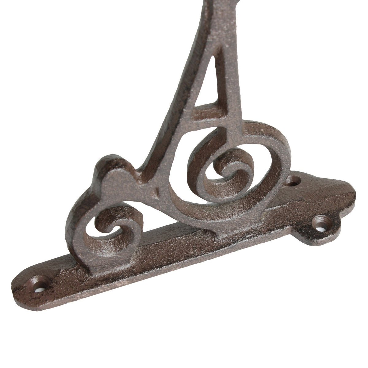 Cast Iron Rooster Plant Hanger Hook Wall Bracket Rustic Farmhouse Bucket Holder
