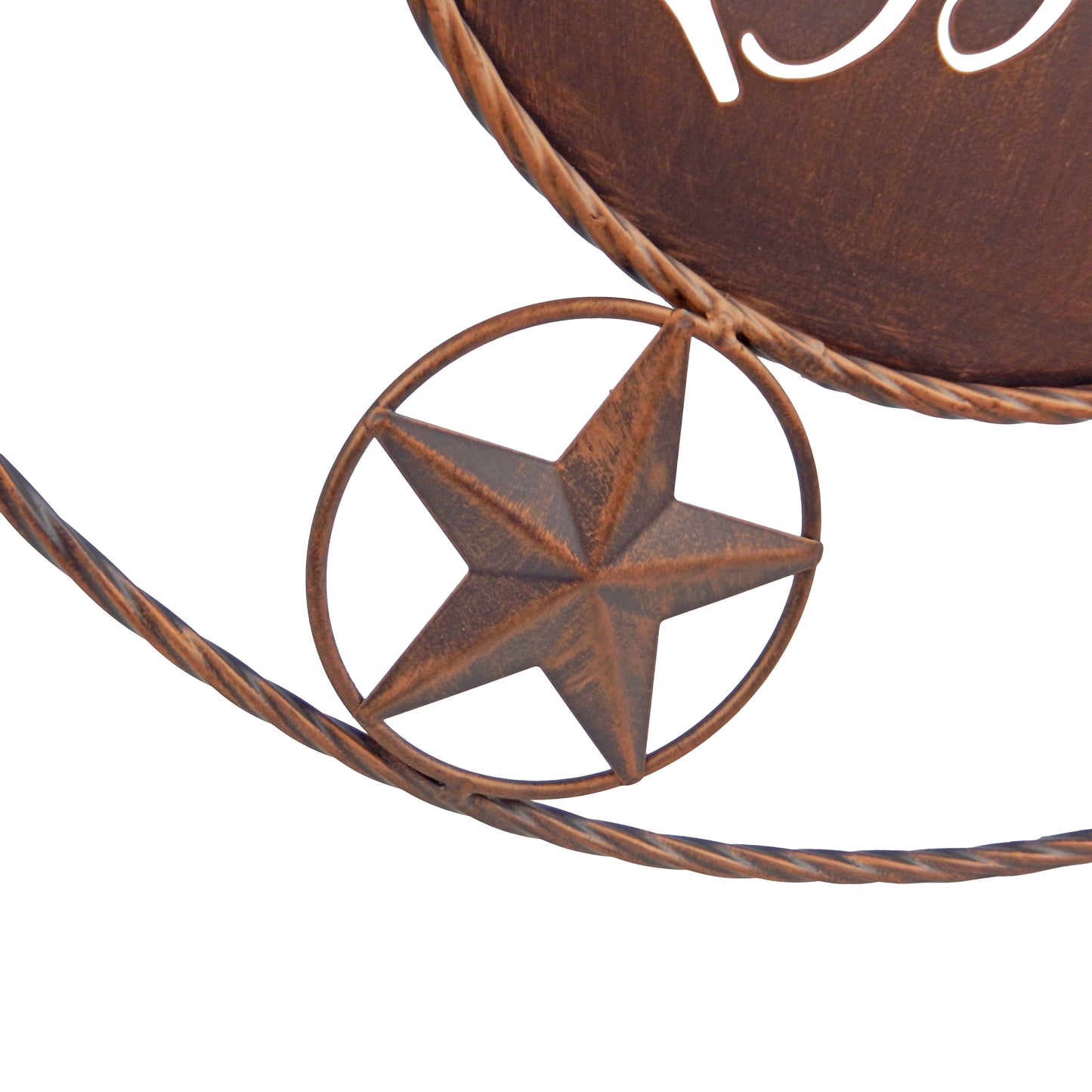 "Give Us This Day Our Daily Bread" Religious Metal Wall Decor Stars 20.5 inch