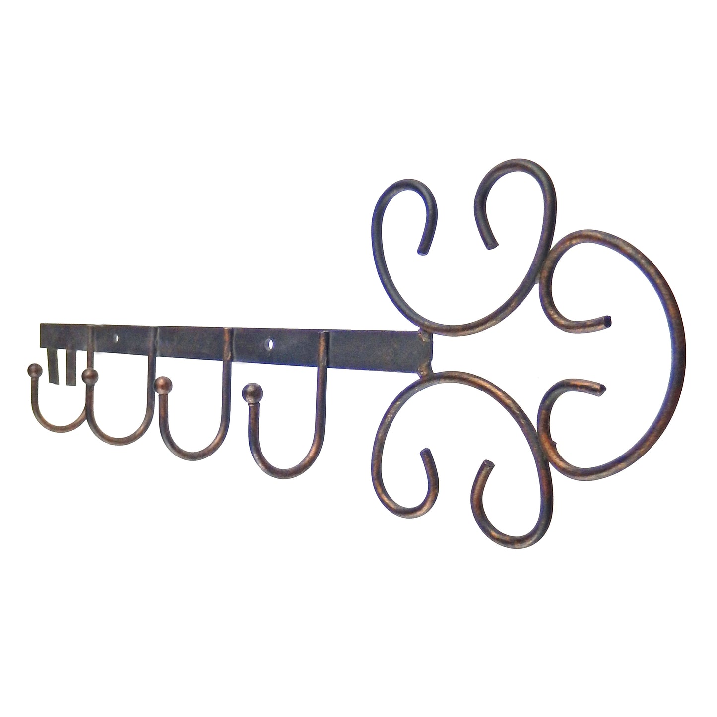 Metal Key Shaped Wall Hook Rack Key Dog Leash Coat Hanger Copper or Brown Finish