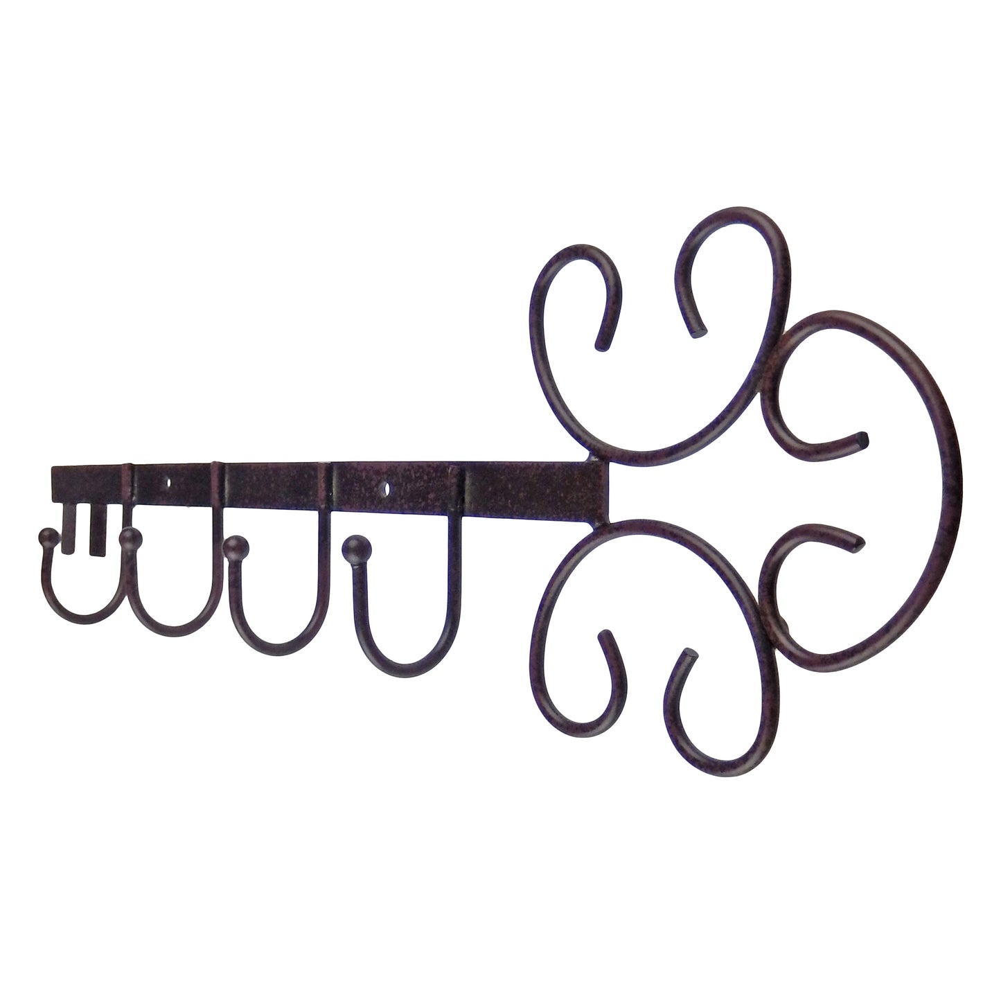 Metal Key Shaped Wall Hook Rack Key Dog Leash Coat Hanger Copper or Brown Finish
