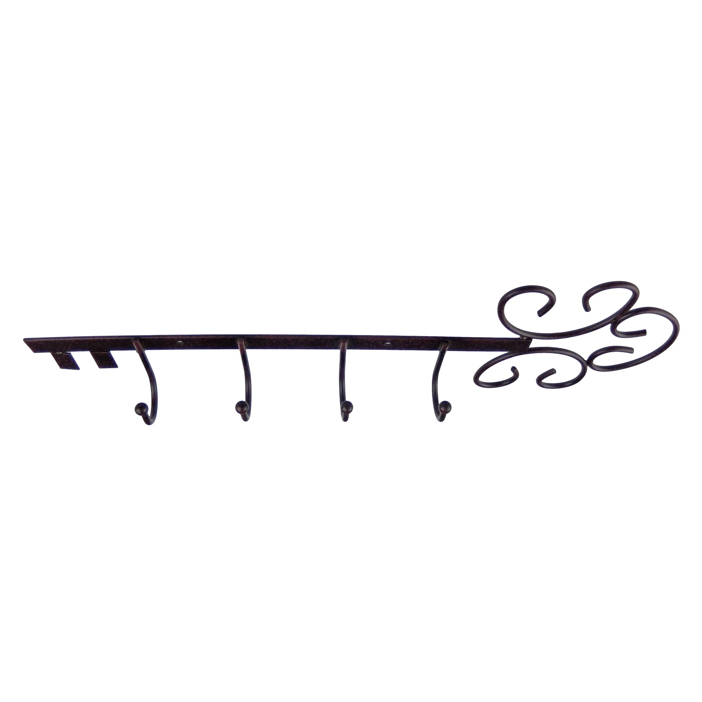 Metal Key Shaped Wall Hook Rack Key Dog Leash Coat Hanger Copper or Brown Finish