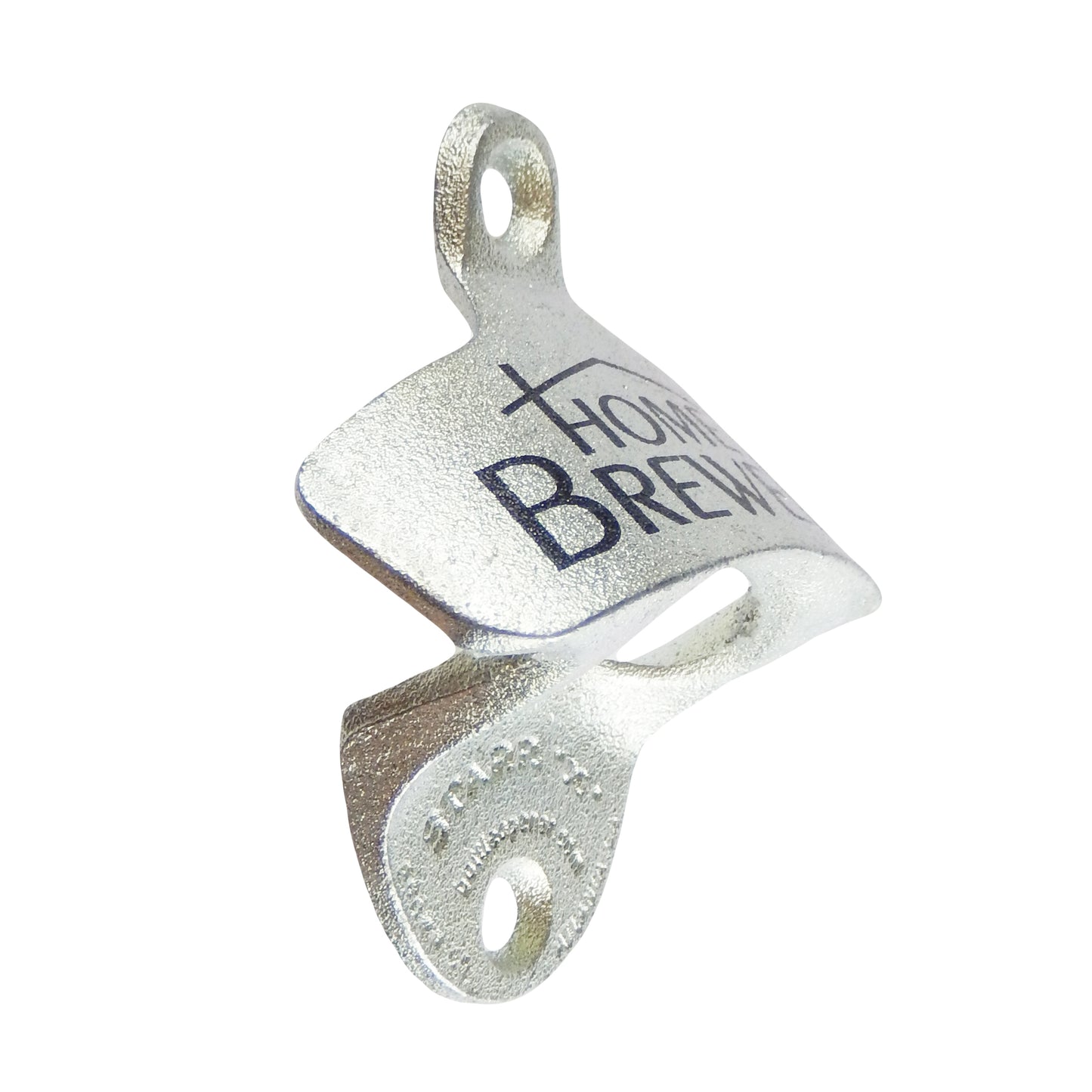 Starr Cast Iron Home Brewed Beer Soda Bottle Opener Wall Mounted Zinc Plated