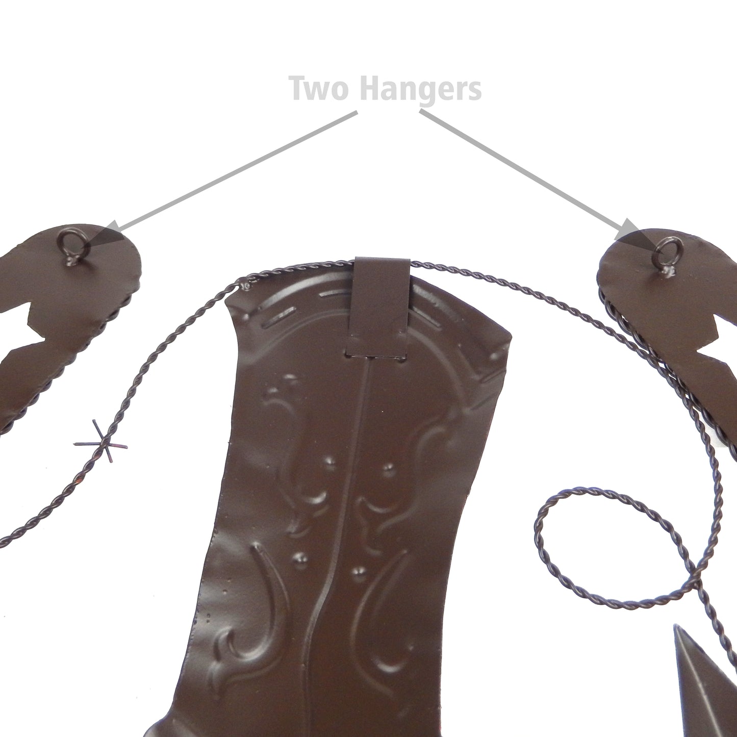 Metal Horseshoe Welcome Wall Decor Boots Spur Stars Rustic Country Western 20 in