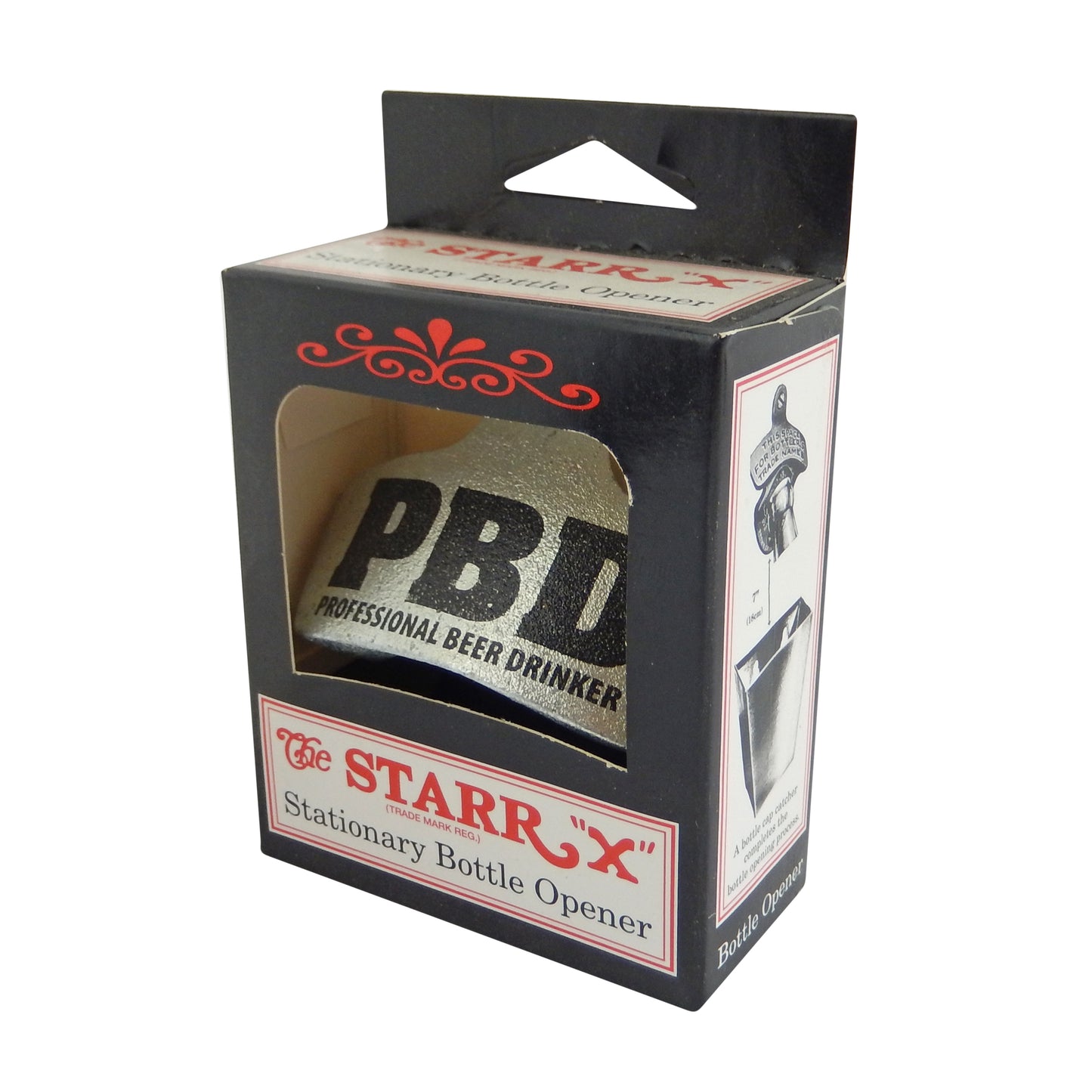 Starr PBD Professional Beer Drinker Bottle Opener Wall Mounted Zinc Plated