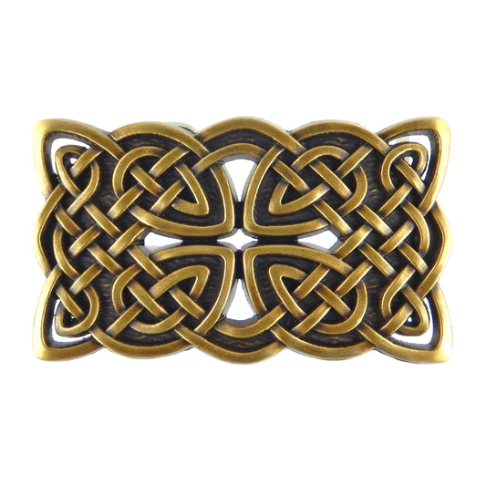 Men's Celtic Knots Cross Belt Buckle Antique Bronze Tone Fits 1.5 inch Belts