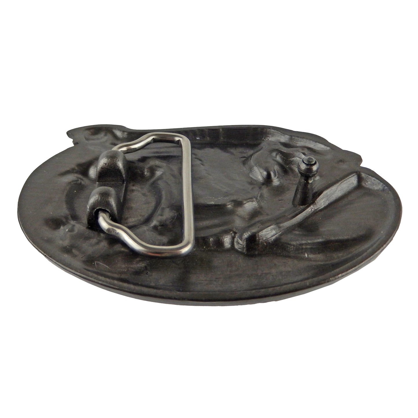 Coast Guard Belt Buckle American Eagle Flag Heroes Silver Tone Fits 1.5 inch Belts