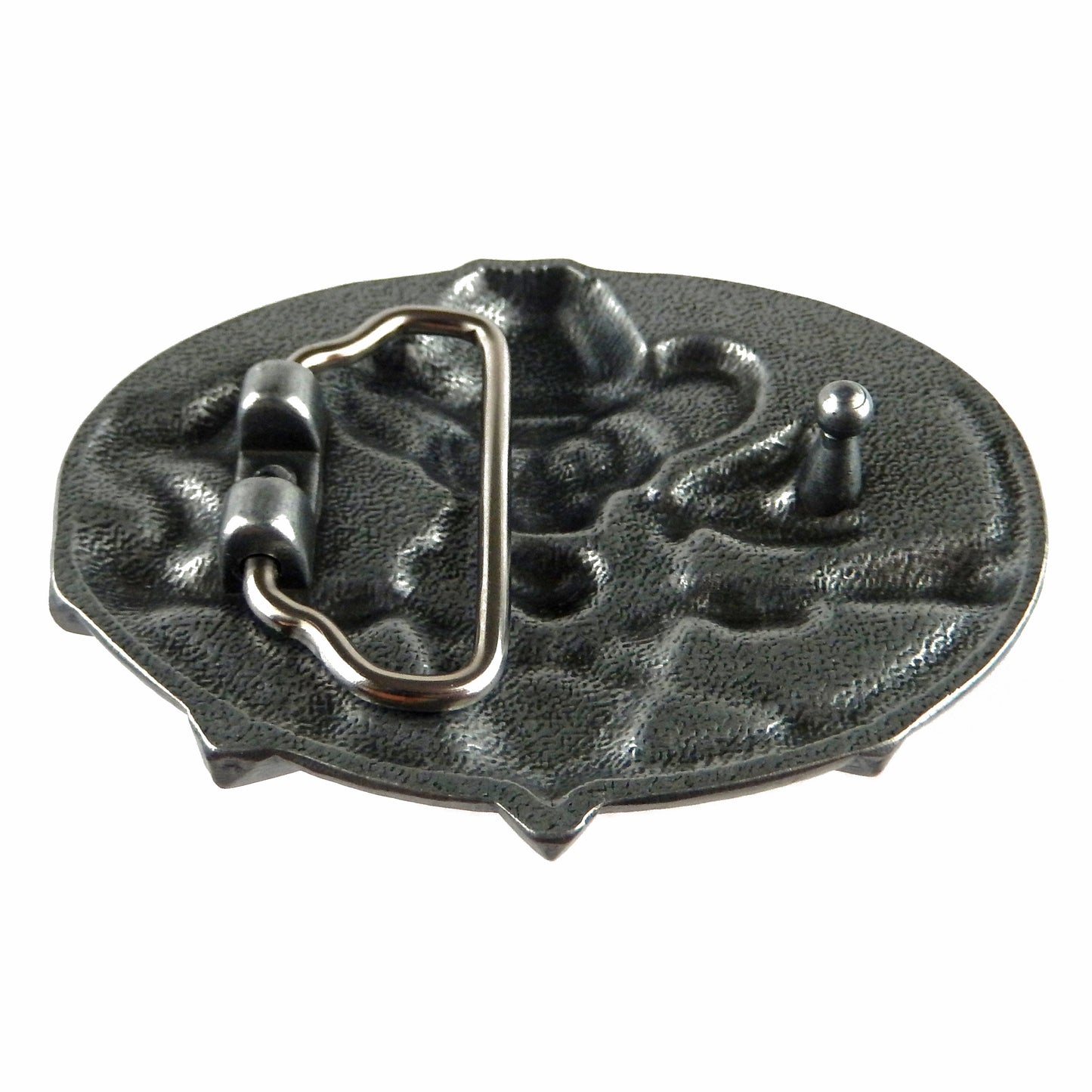 Dead Cowboy Belt Buckle Skull Crossed Guns Rattlesnake Western Fits 1.5 inch Belt
