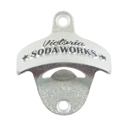 Embossed Victoria Soda Works Beer Bottle Opener Starr X Wall Mounted Cast Iron