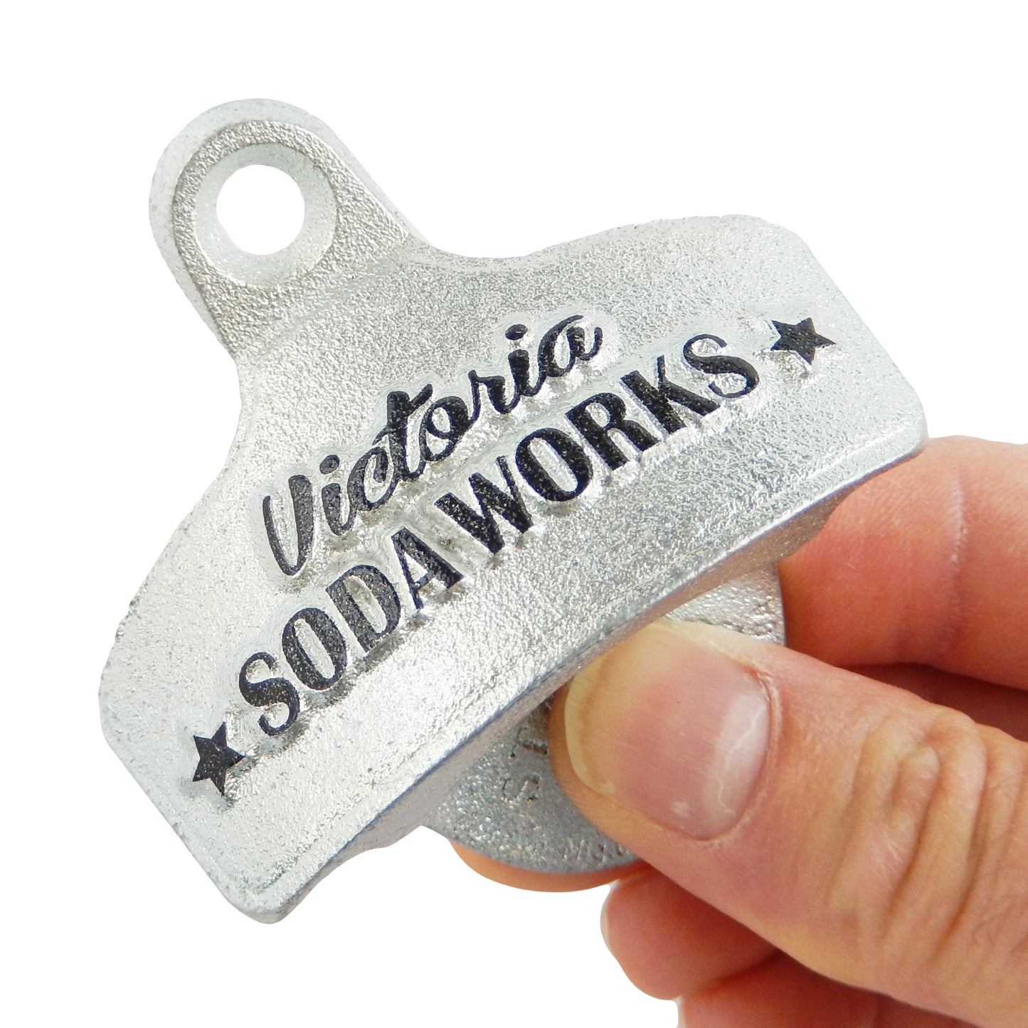 Embossed Victoria Soda Works Beer Bottle Opener Starr X Wall Mounted Cast Iron