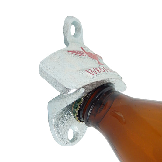 Starr Embossed Cast Iron Wild Heaven Brewing Beer Bottle Opener Wall Mounted