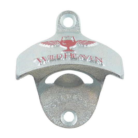 Starr Embossed Cast Iron Wild Heaven Brewing Beer Bottle Opener Wall Mounted