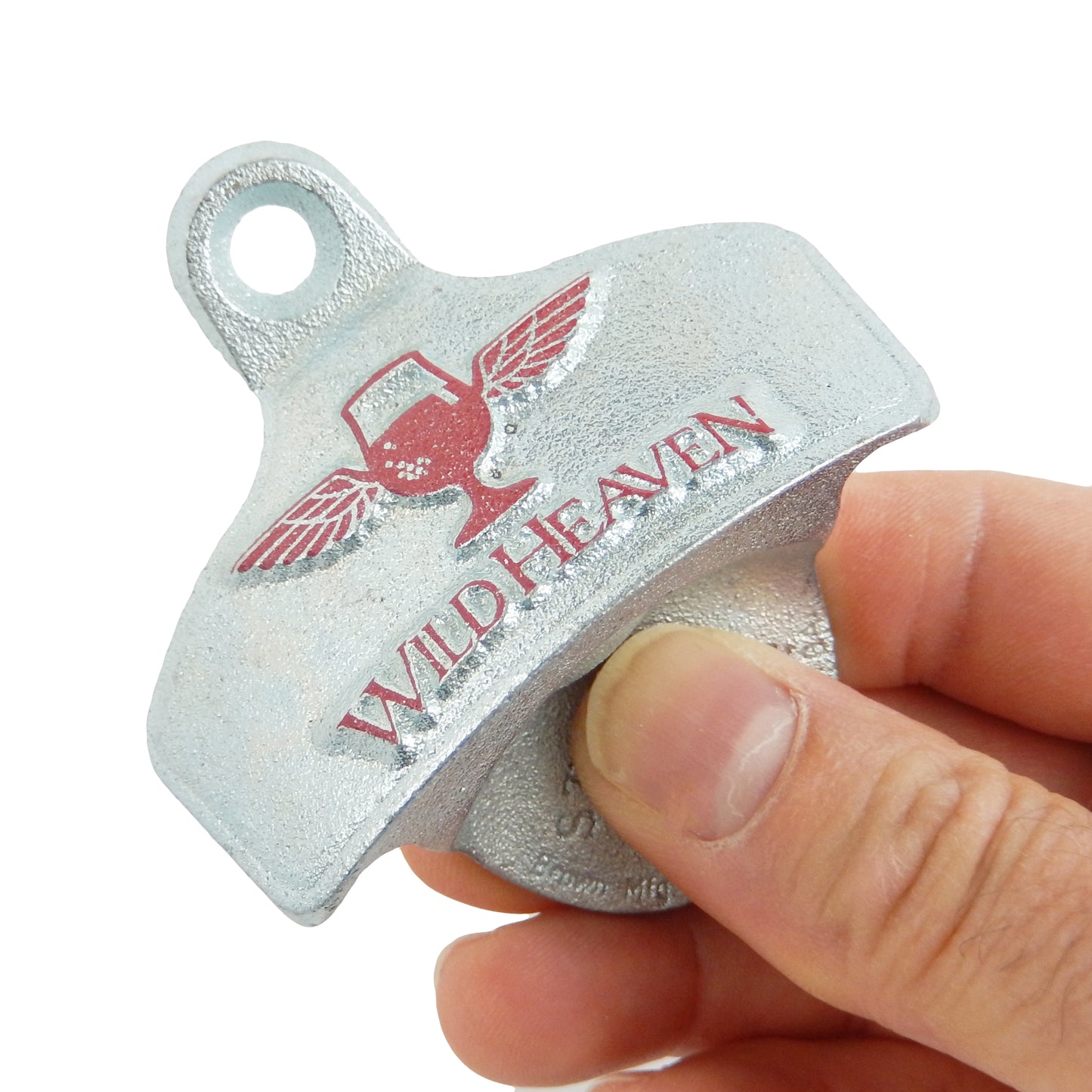 Starr Embossed Cast Iron Wild Heaven Brewing Beer Bottle Opener Wall Mounted