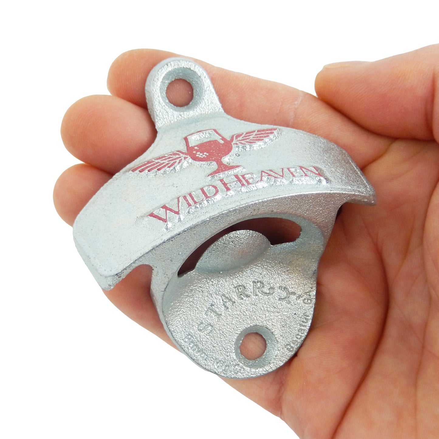 Starr Embossed Cast Iron Wild Heaven Brewing Beer Bottle Opener Wall Mounted
