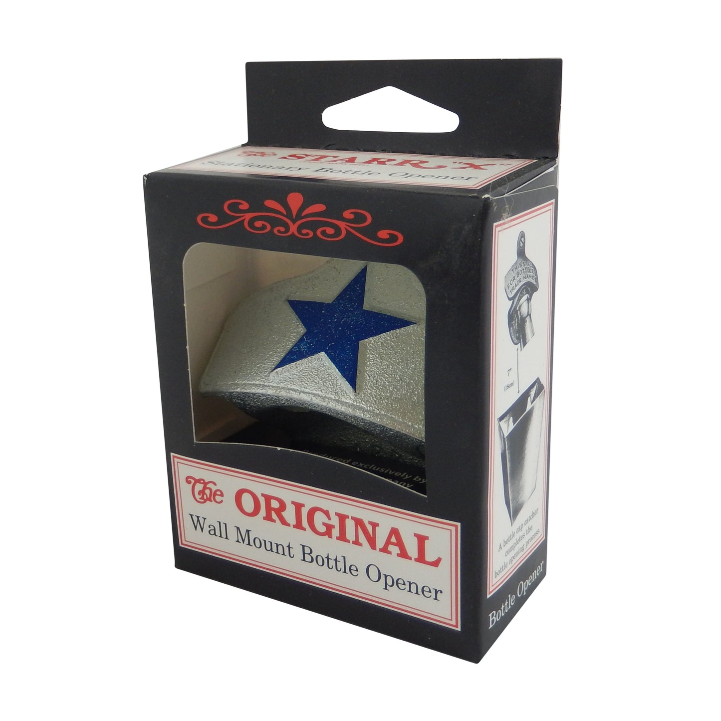 Starr Embossed Dallas Cowboys Blue Star Cast Iron Beer Bottle Opener Wall Mount