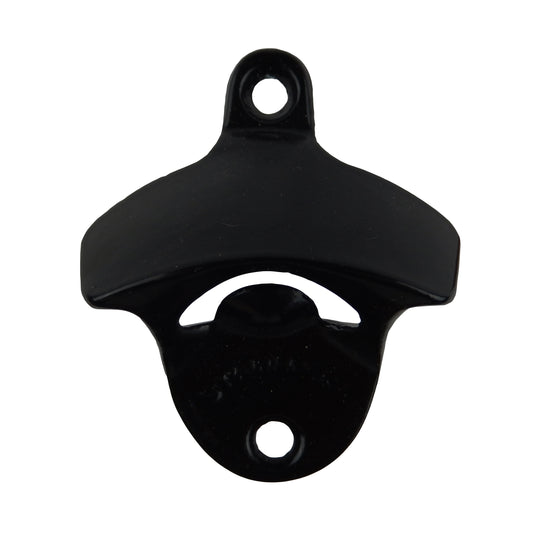 Plain Black Beer Bottle Opener Starr X Wall Mounted Stationary Powder Coated